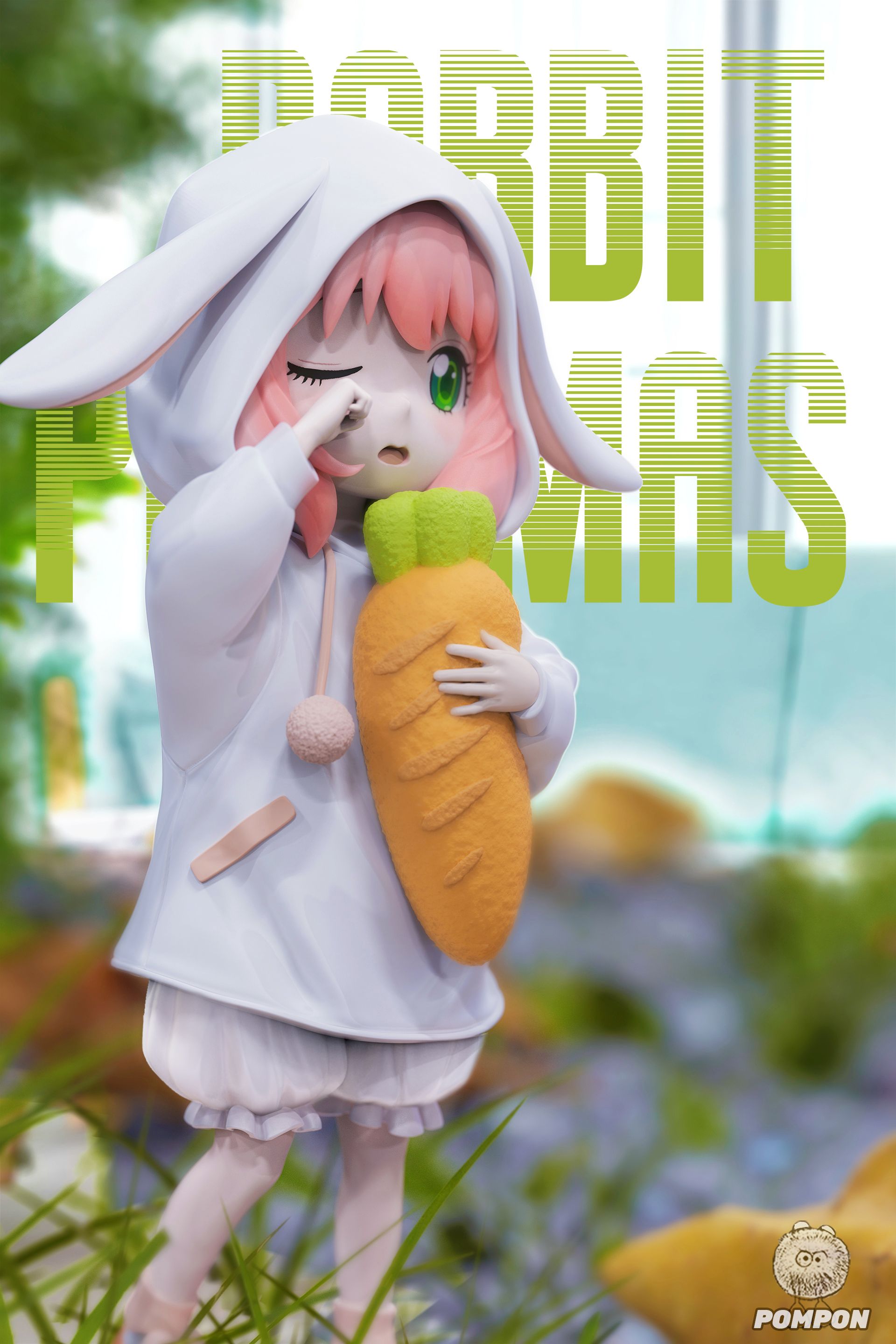 Spy x Family Bunny Pajamas Anya Statue GK-PomPon Studio Pre-sale