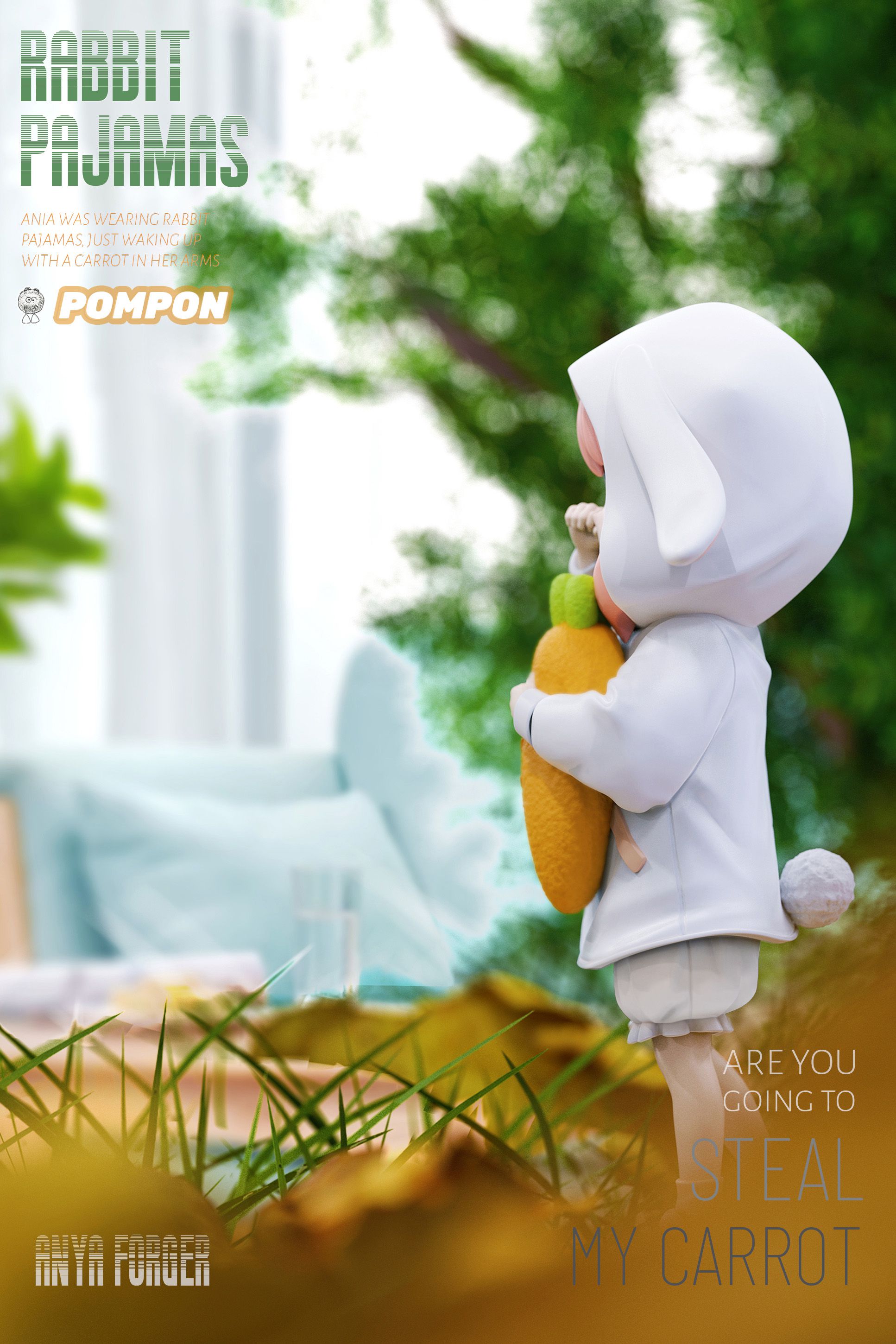 Spy x Family Bunny Pajamas Anya Statue GK-PomPon Studio Pre-sale