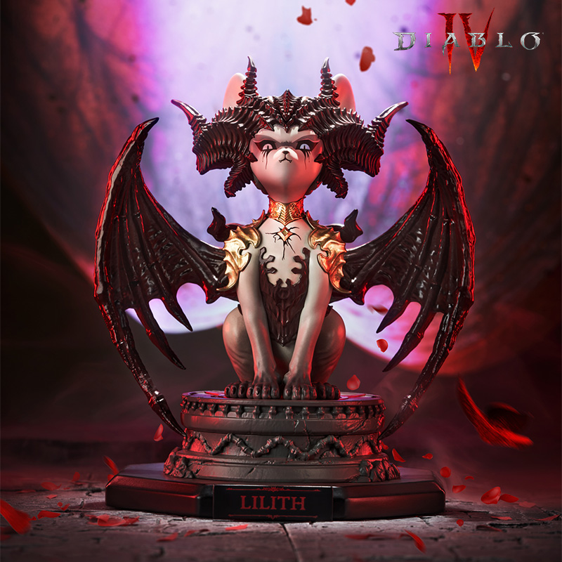 Diablo Lilith Meow Light-Up Collectible Figure Statue(GK)-Blizzard Pre-sale