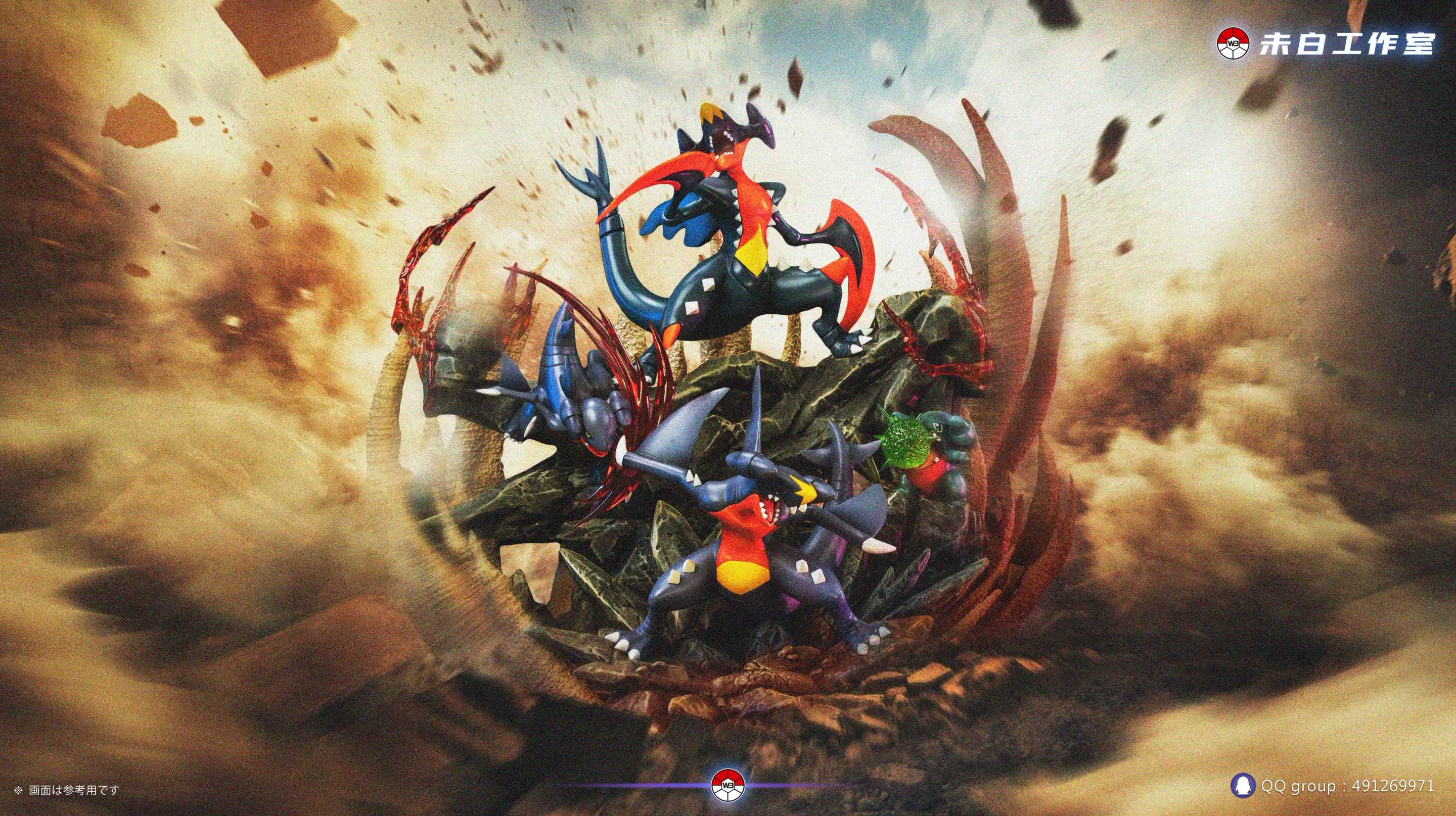 Pokemon Garchomp Evolution Statue (GK)-Weibai Studio Pre-sale