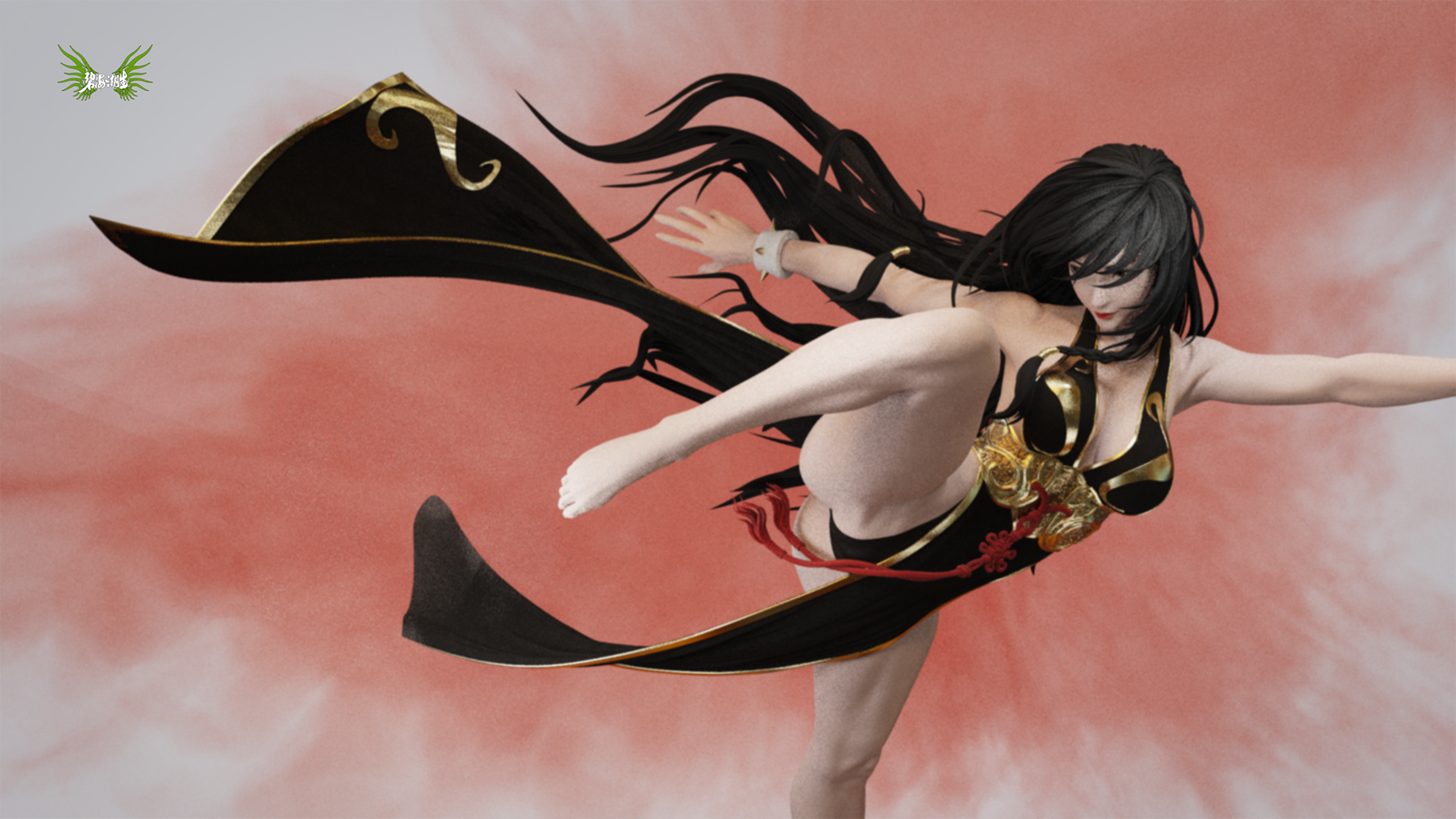  The Sheath of Gentleness-As graceful as a startled swan and as graceful as a swimming dragon (Copyright)1/4 Statue (GK)-BiHaiChaoSheng Studio Pre-sale-KWII-GK