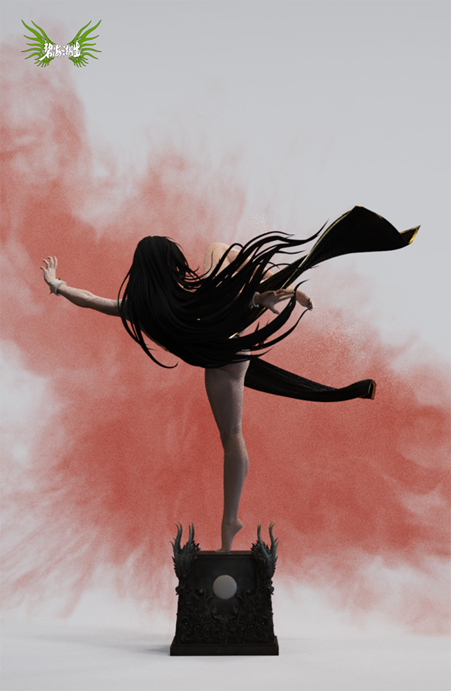  The Sheath of Gentleness-As graceful as a startled swan and as graceful as a swimming dragon (Copyright)1/4 Statue (GK)-BiHaiChaoSheng Studio Pre-sale-KWII-GK