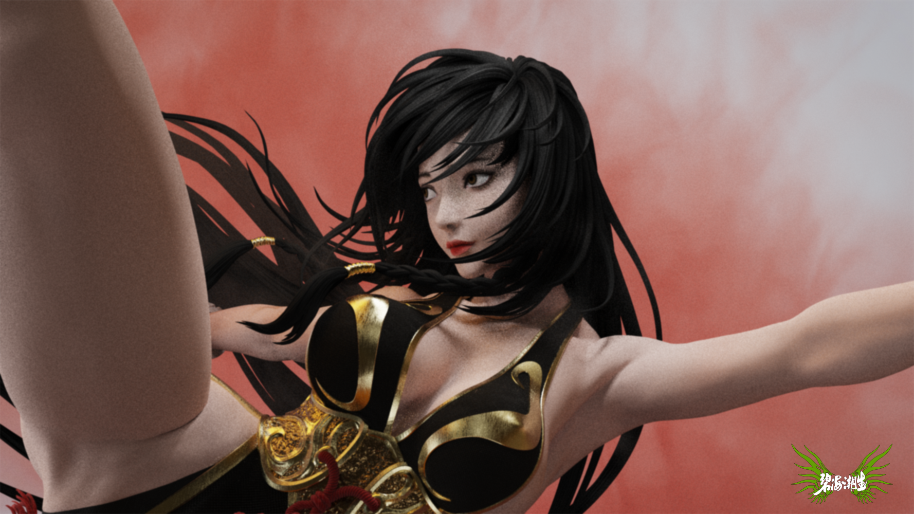  The Sheath of Gentleness-As graceful as a startled swan and as graceful as a swimming dragon (Copyright)1/4 Statue (GK)-BiHaiChaoSheng Studio Pre-sale-KWII-GK