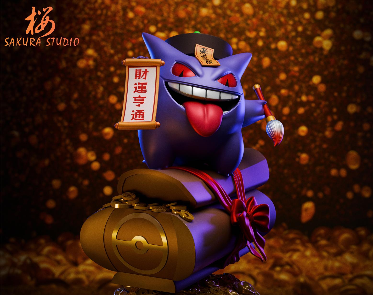 Pokemon Rise in rank and get rich Gengar Statue (GK) Figure-SAKURA Studio Pre-sale