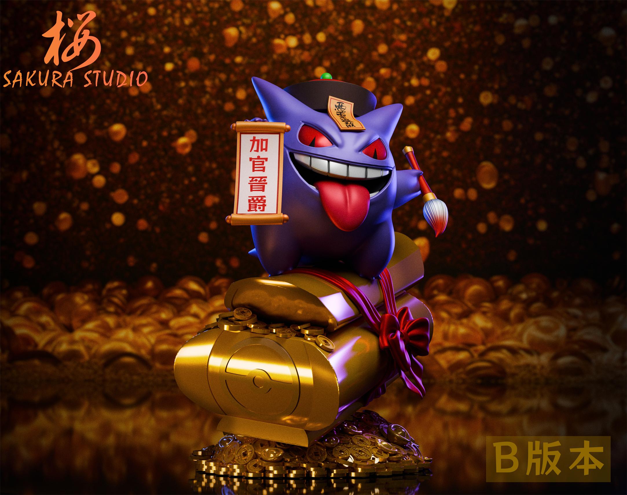 Pokemon Rise in rank and get rich Gengar Statue (GK) Figure-SAKURA Studio Pre-sale