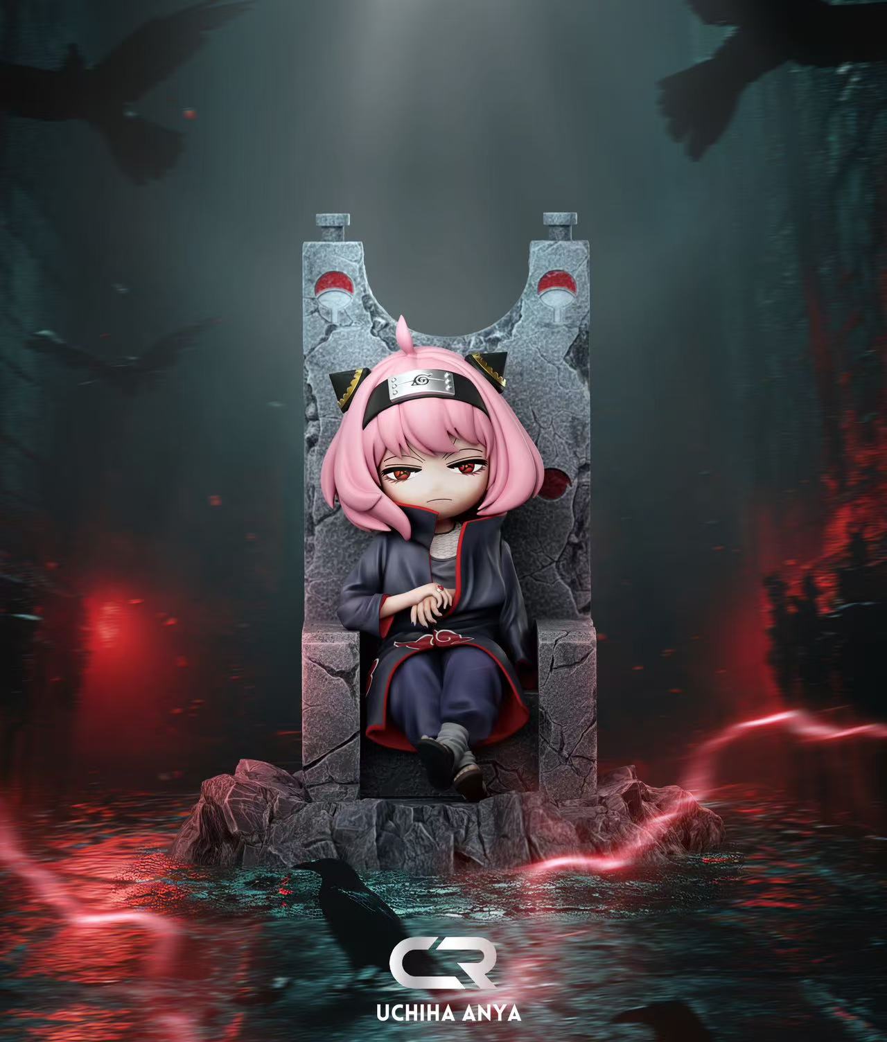 Spy x Family Anya cos Uchiha Itachi Statue (GK) Figure -CR Studio Pre-sale