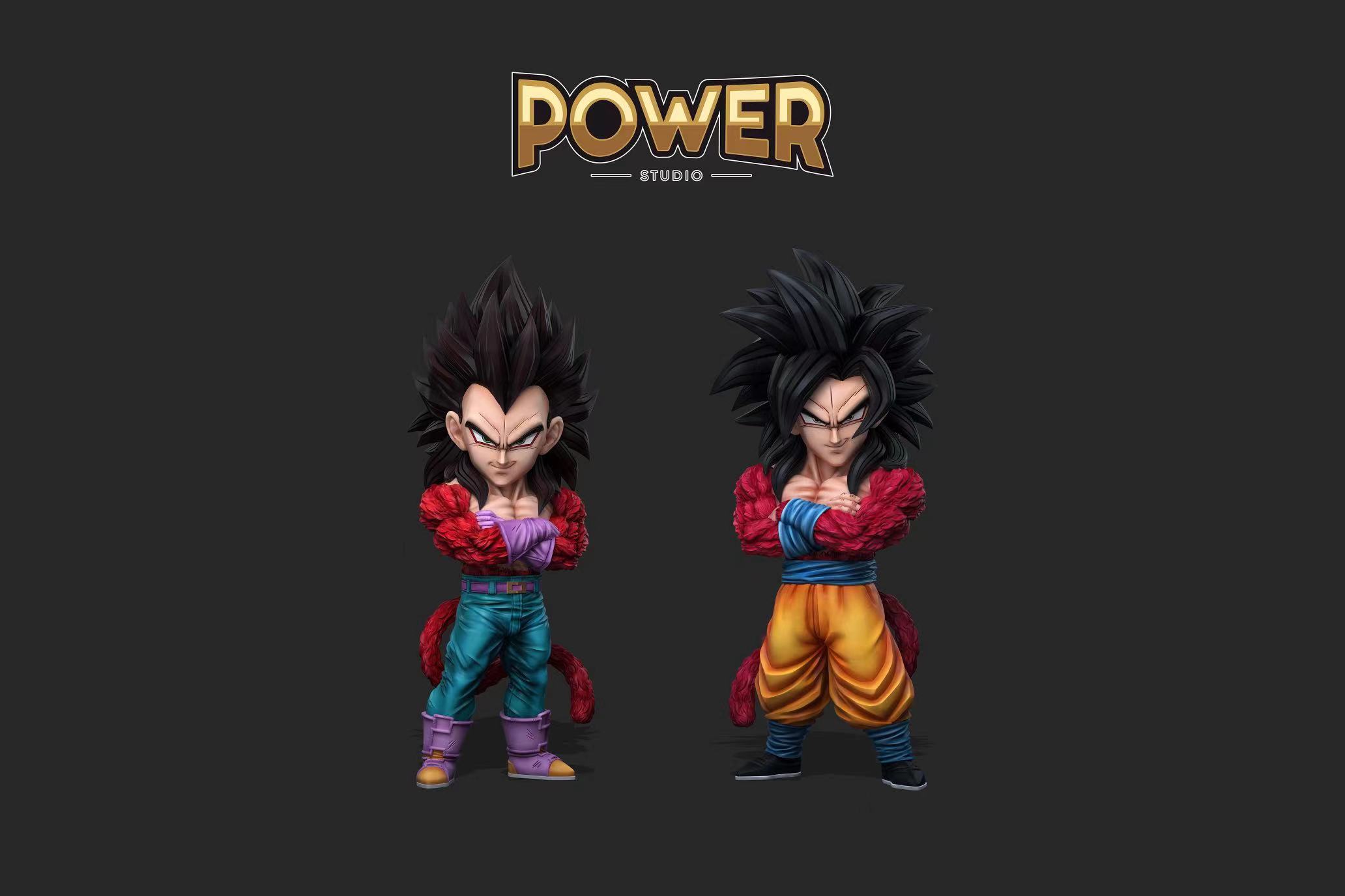 Dragon Ball wcf Super Saiyan 4 Vegeta Statue (GK) Figure-Power Studio Pre-sale