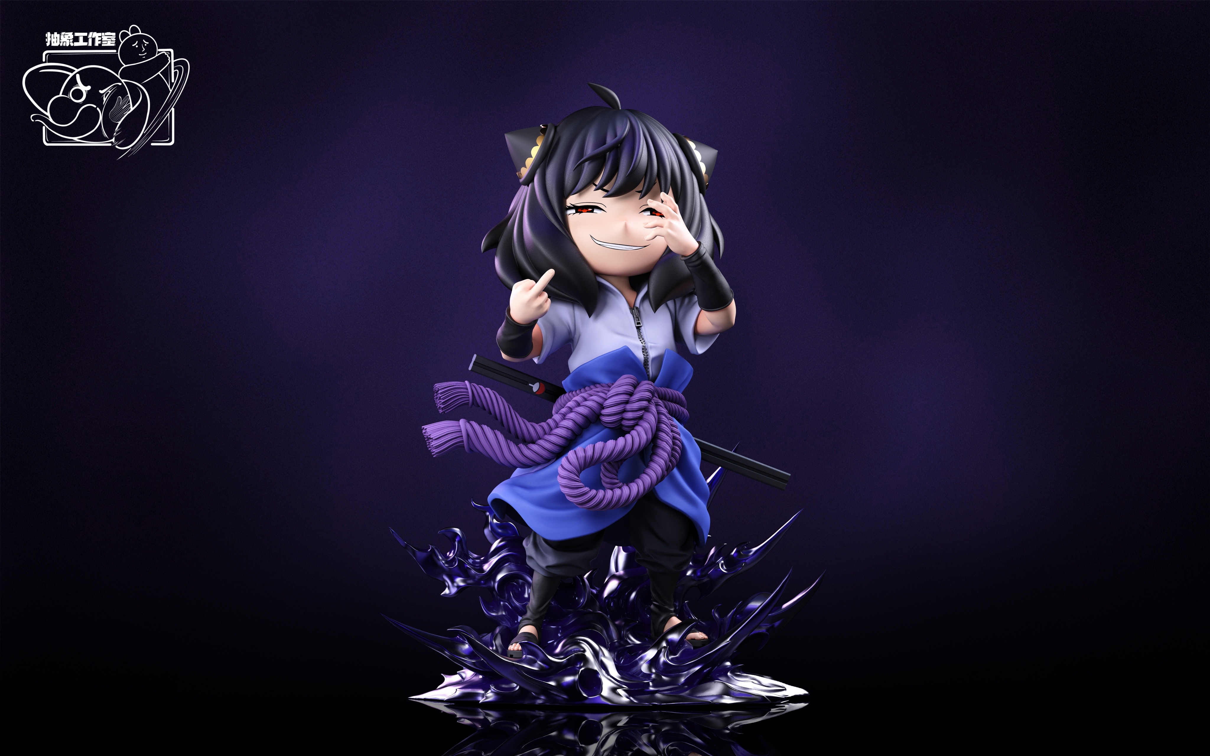 Spy x Family Anya cos Uchiha Sasuke 1/6 Statue (GK) Figure-Chou Xiang Studio Pre-sale