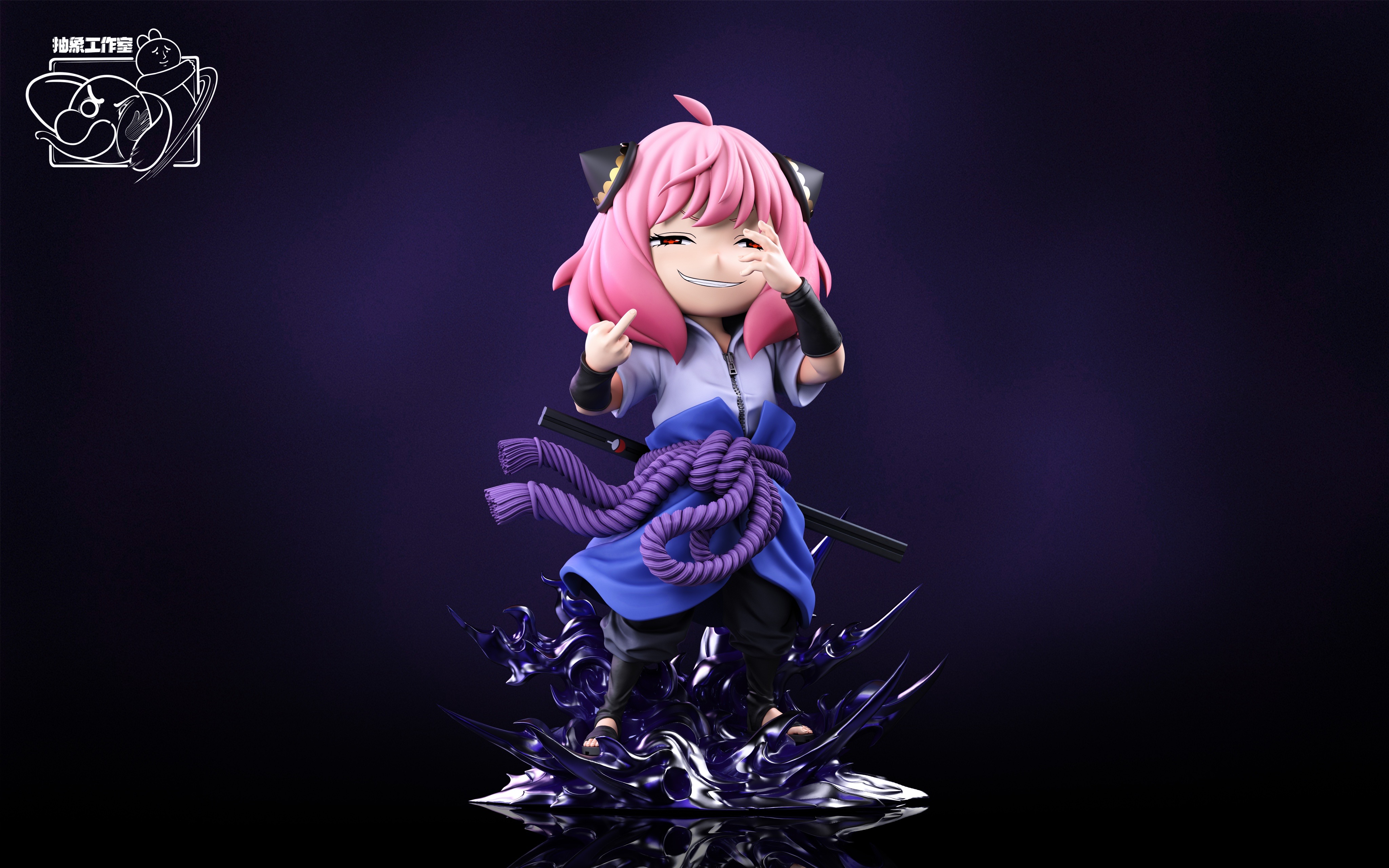 Spy x Family Anya cos Uchiha Sasuke 1/6 Statue (GK) Figure-Chou Xiang Studio Pre-sale