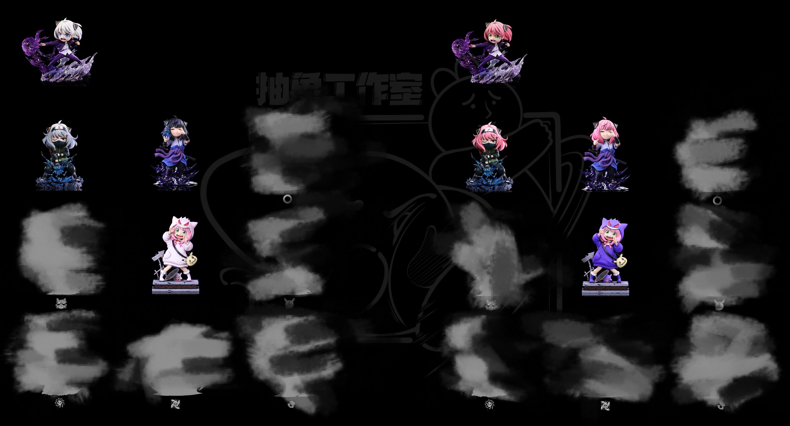 Spy x Family Anya cos Uchiha Sasuke 1/6 Statue (GK) Figure-Chou Xiang Studio Pre-sale