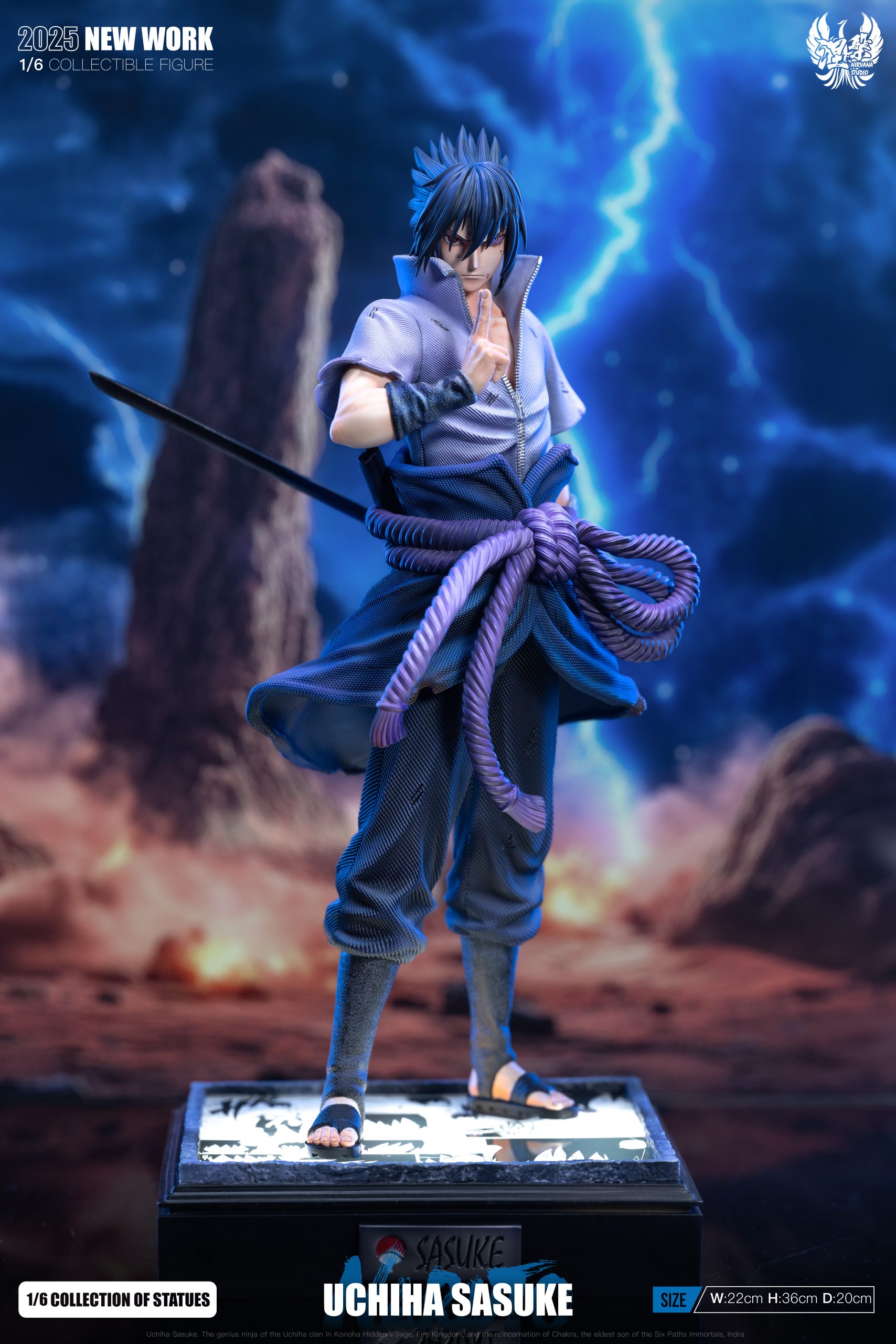 Naruto Uchiha Sasuke Life Series #2 Ninja World War Sasuke Statue（GK)-Nirvana Studio Pre-sale