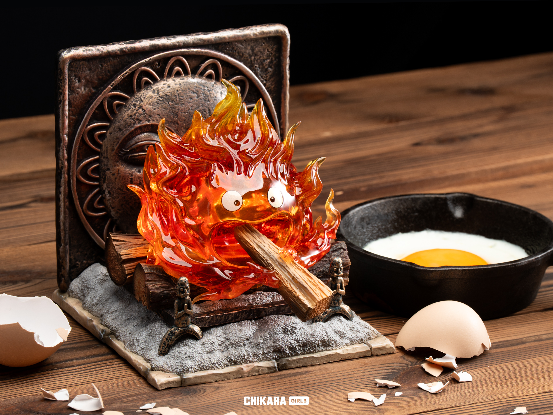 Howl's Moving Castle Calcifer with LED Statue(GK) -CHIKARA Studio