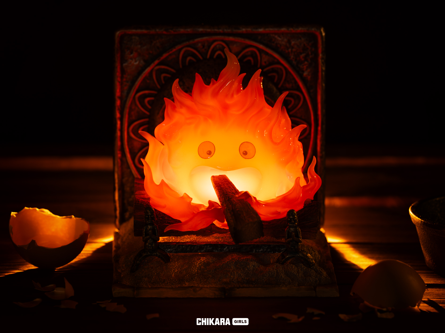 Howl's Moving Castle Calcifer with LED Statue(GK) -CHIKARA Studio