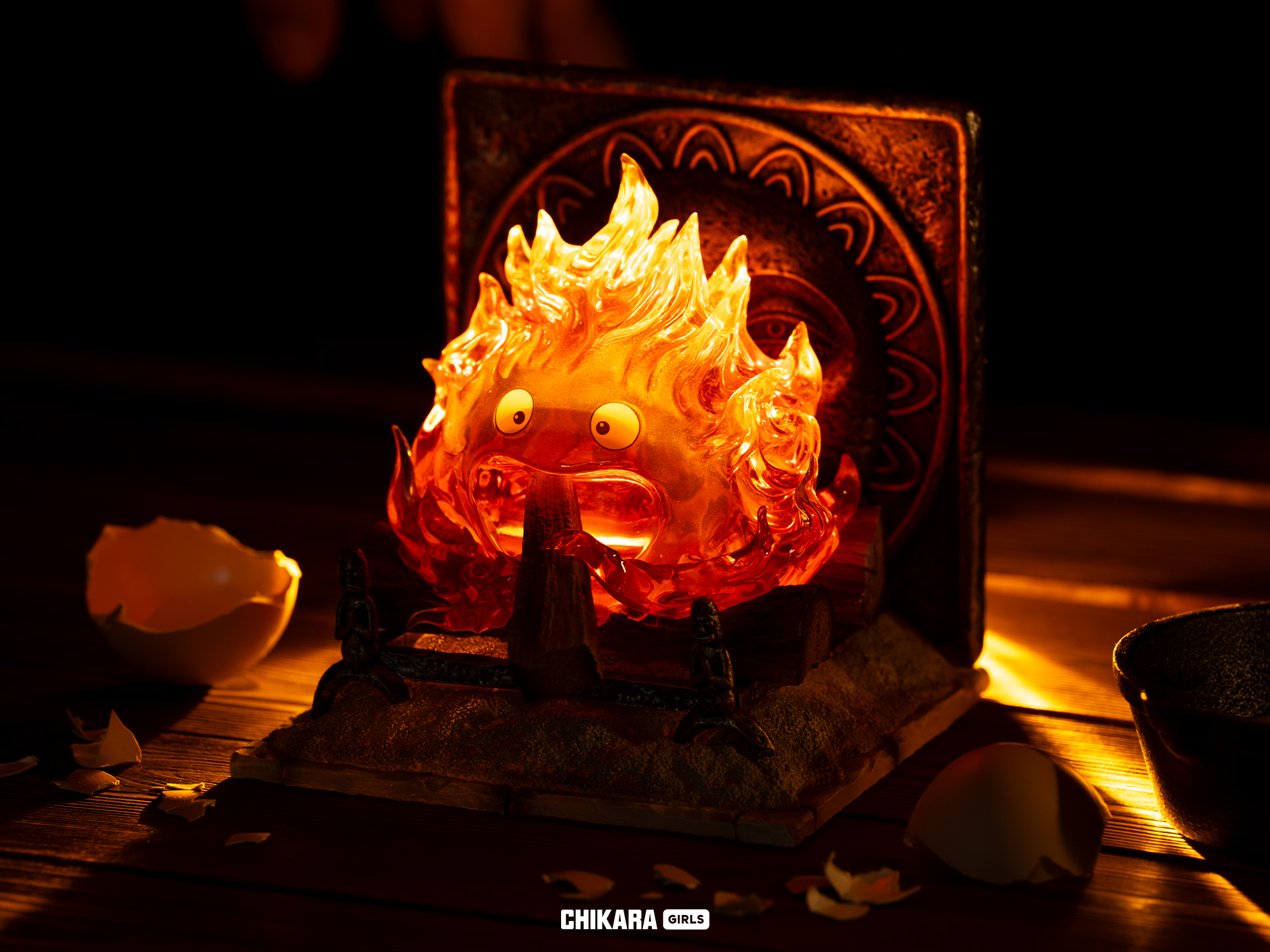 Howl's Moving Castle Calcifer with LED Statue(GK) -CHIKARA Studio