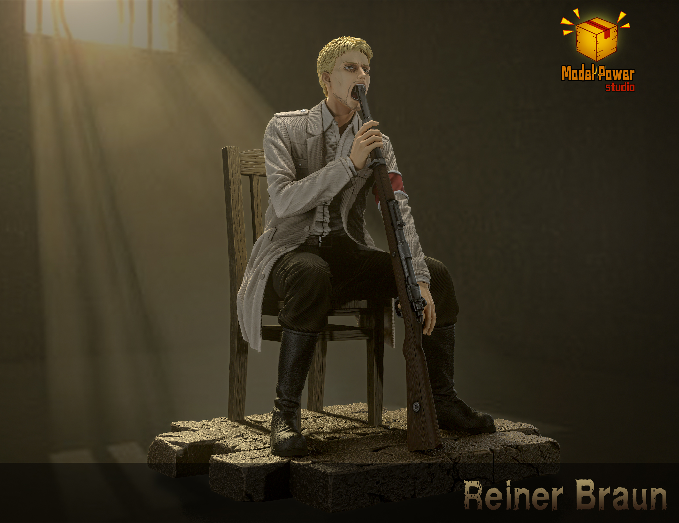Attack on Titan Reiner Braun Statue(GK) -Model Power Studio