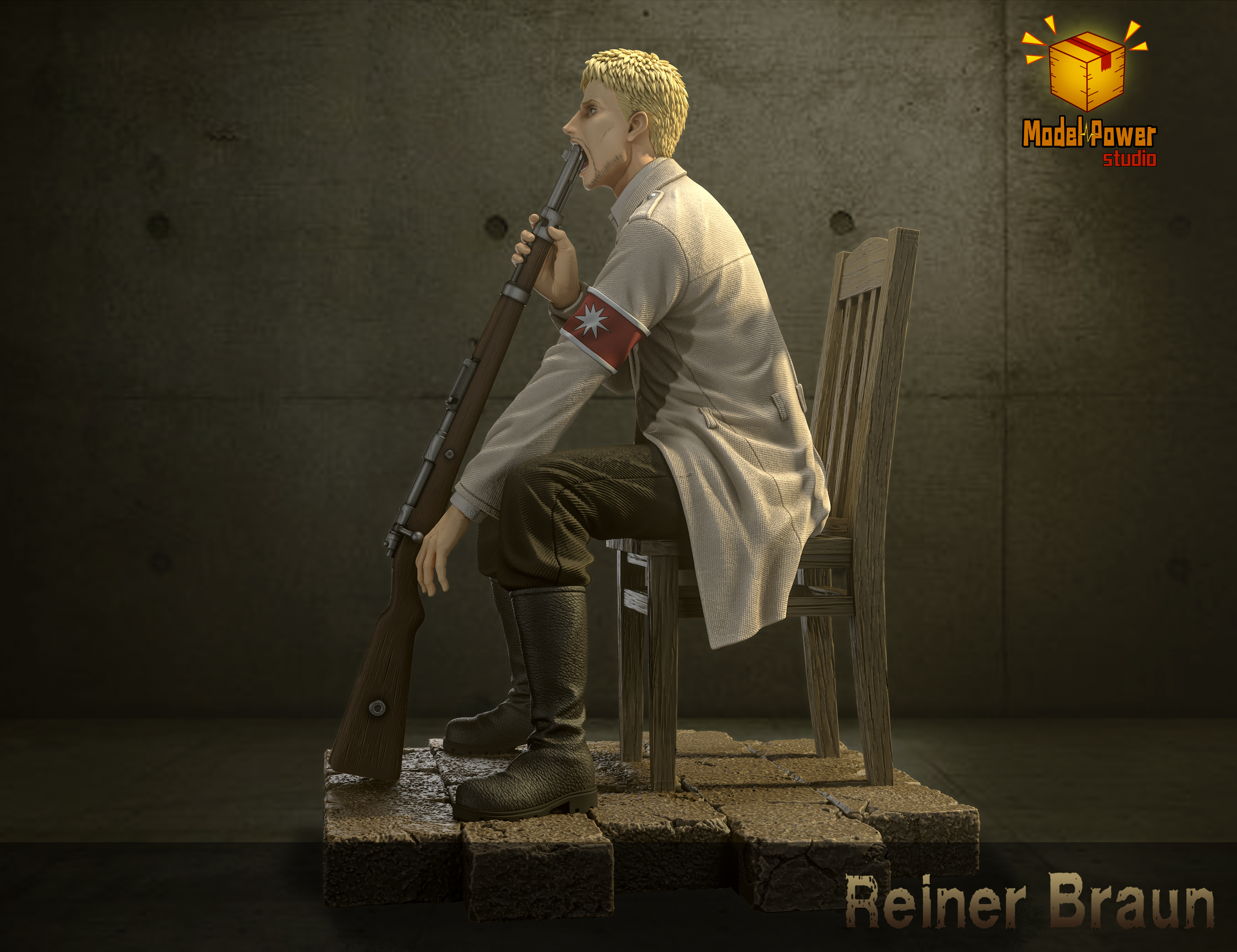 Attack on Titan Reiner Braun Statue(GK) -Model Power Studio