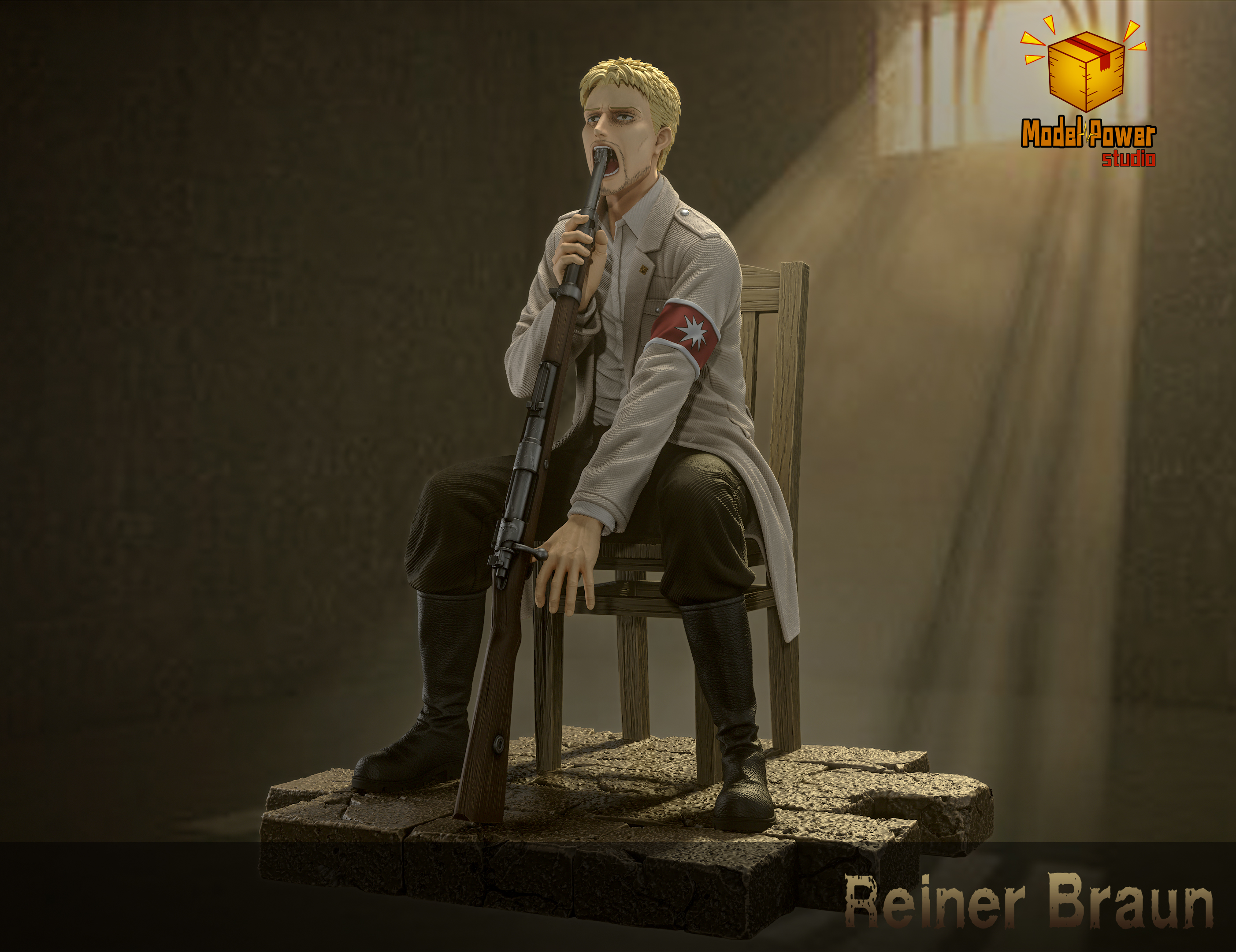 Attack on Titan Reiner Braun Statue(GK) -Model Power Studio