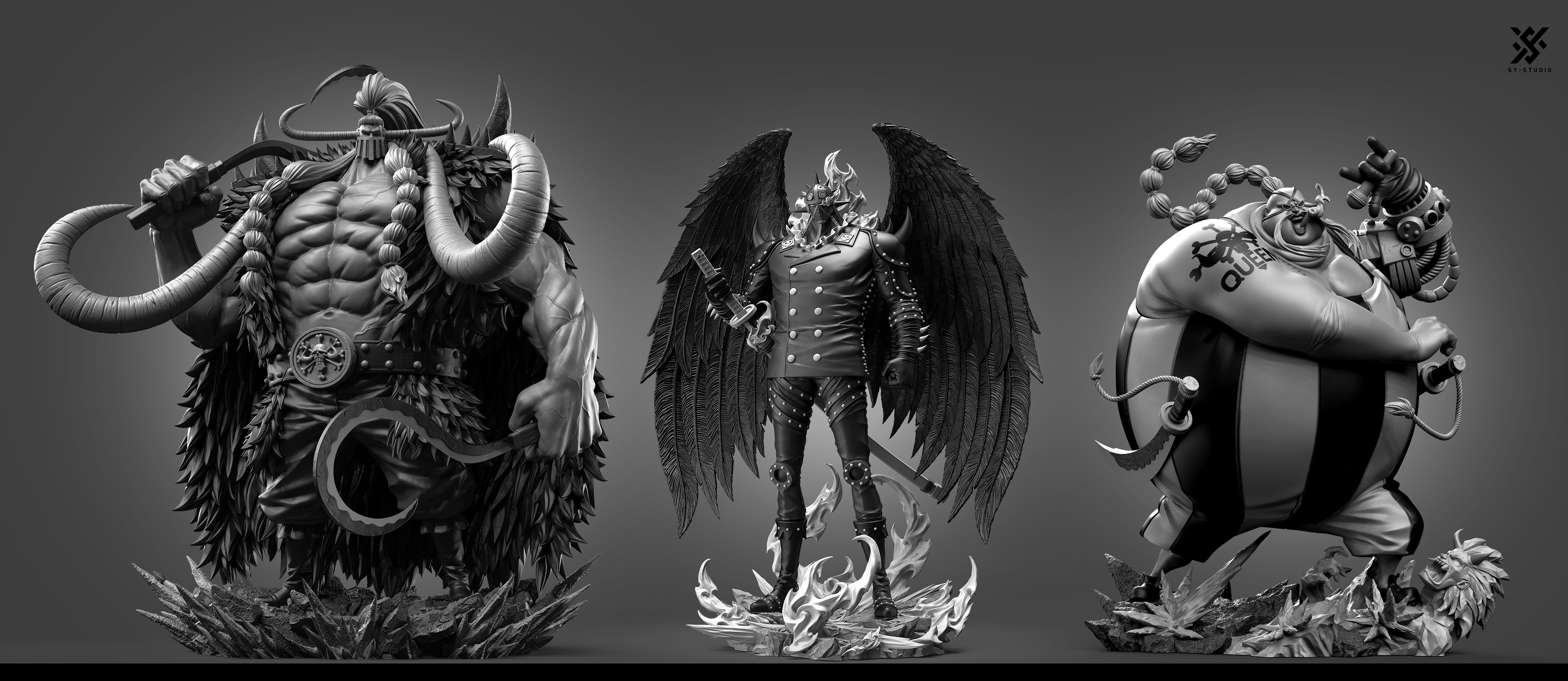 One Piece Beast Pirates Disasters Resonance #1 KING Statue(GK)  -SY Studio & LX Studio 