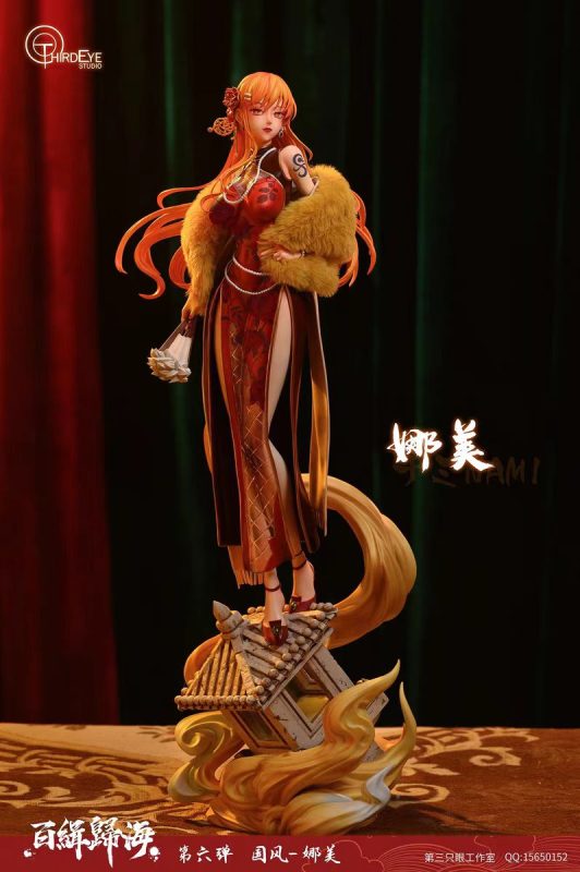 In stock-One Piece Chinese Attire Nami Statue(GK)-Third Eye Studio