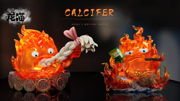 Howl's Moving Castle Calcifer eating hair Statue(GK)-Long Miao Studio 