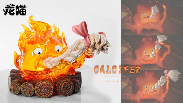 Howl's Moving Castle Calcifer eating hair Statue(GK)-Long Miao Studio 