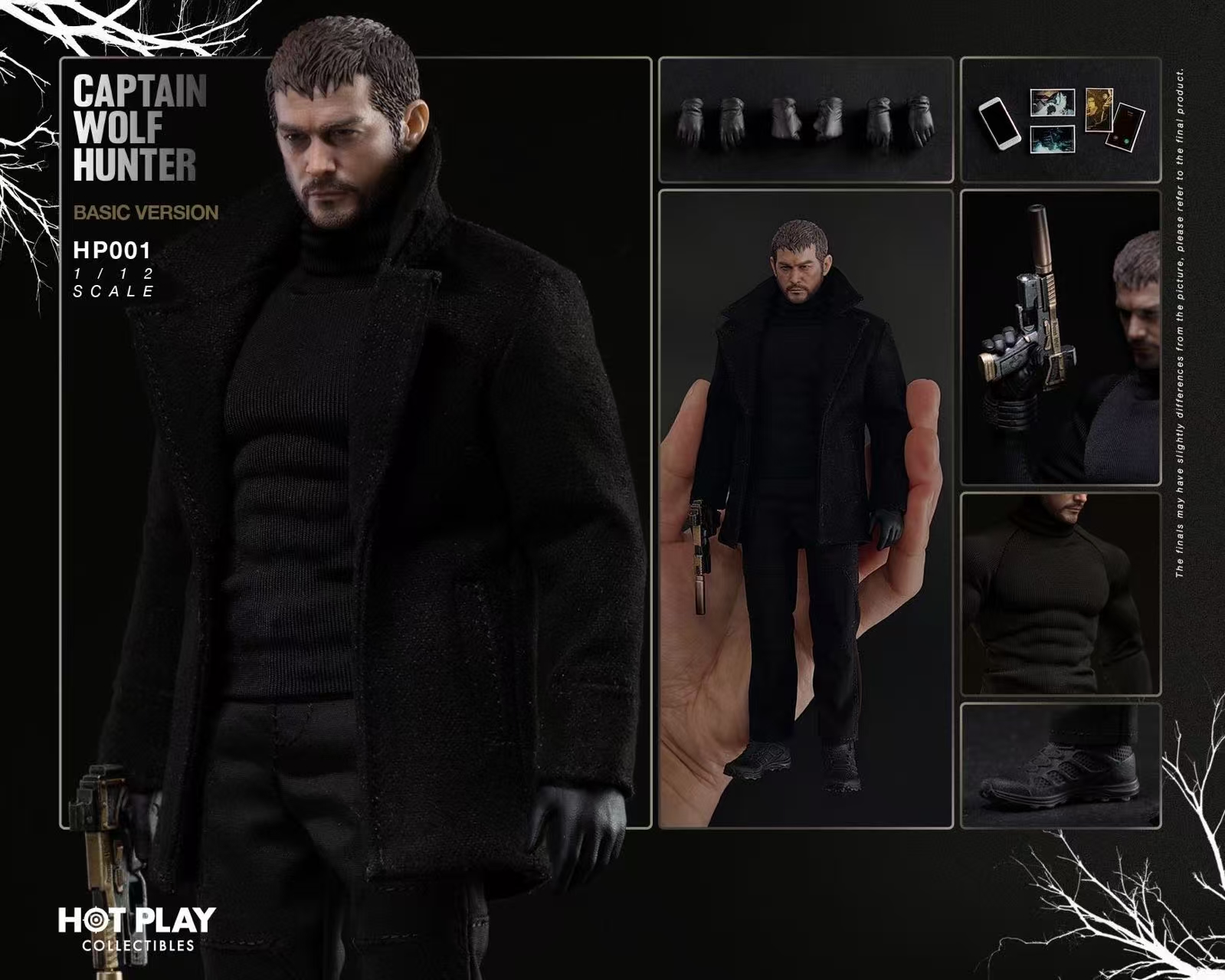 Captain Wolf Hunter HP001 (Deluxe Ver.) Action Figure  1/12 Statue(GK)-Hot Play