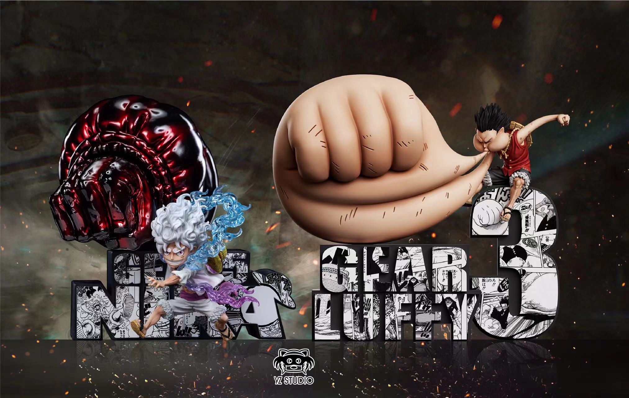 One Piece Battle of Enies Lobby Bone Balloon Gear Third Luffy Statue(GK)-YZ Studio