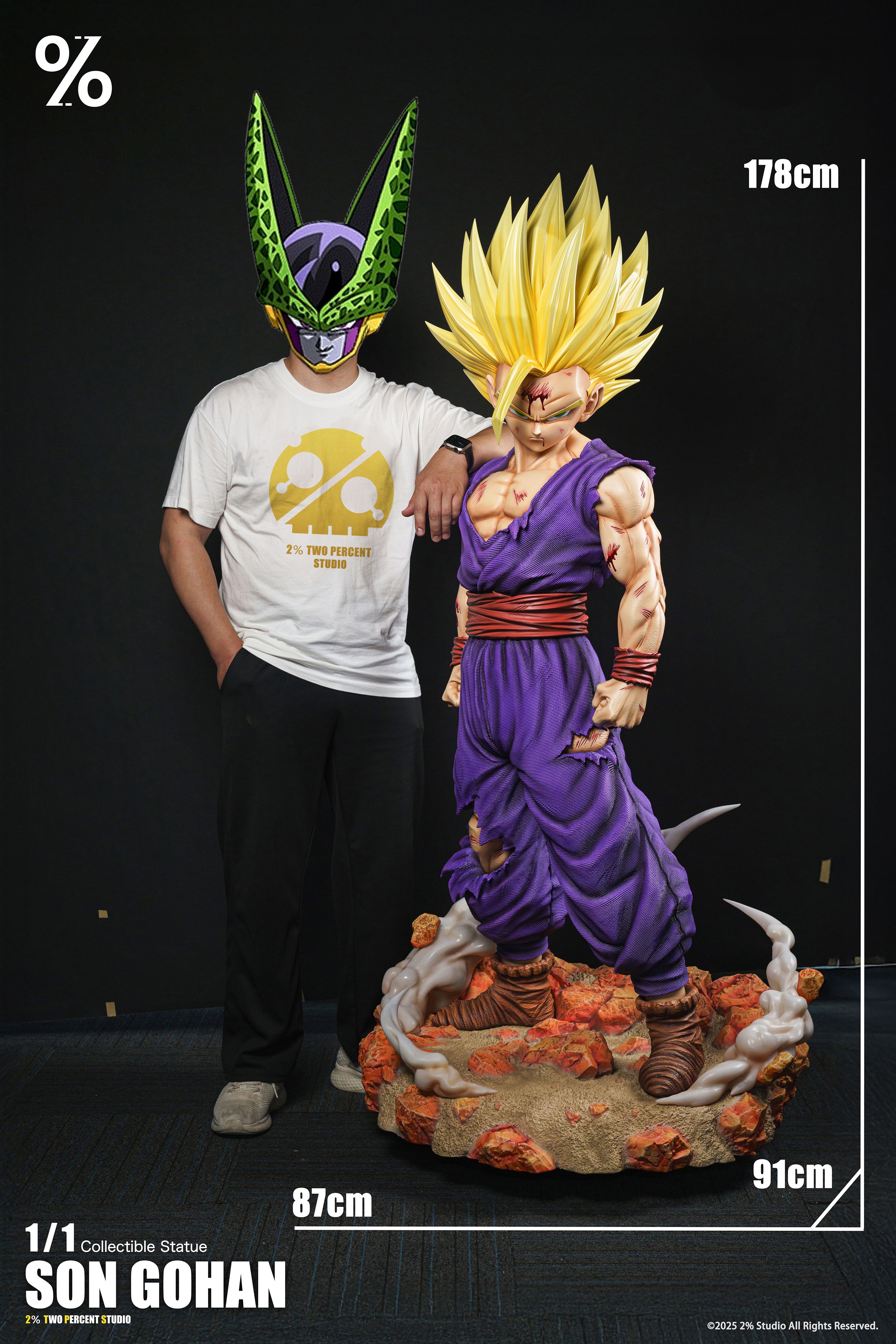 DRAGON BALL - SS2 Son Gohan 1/1 Statue(GK) - 2% Studio