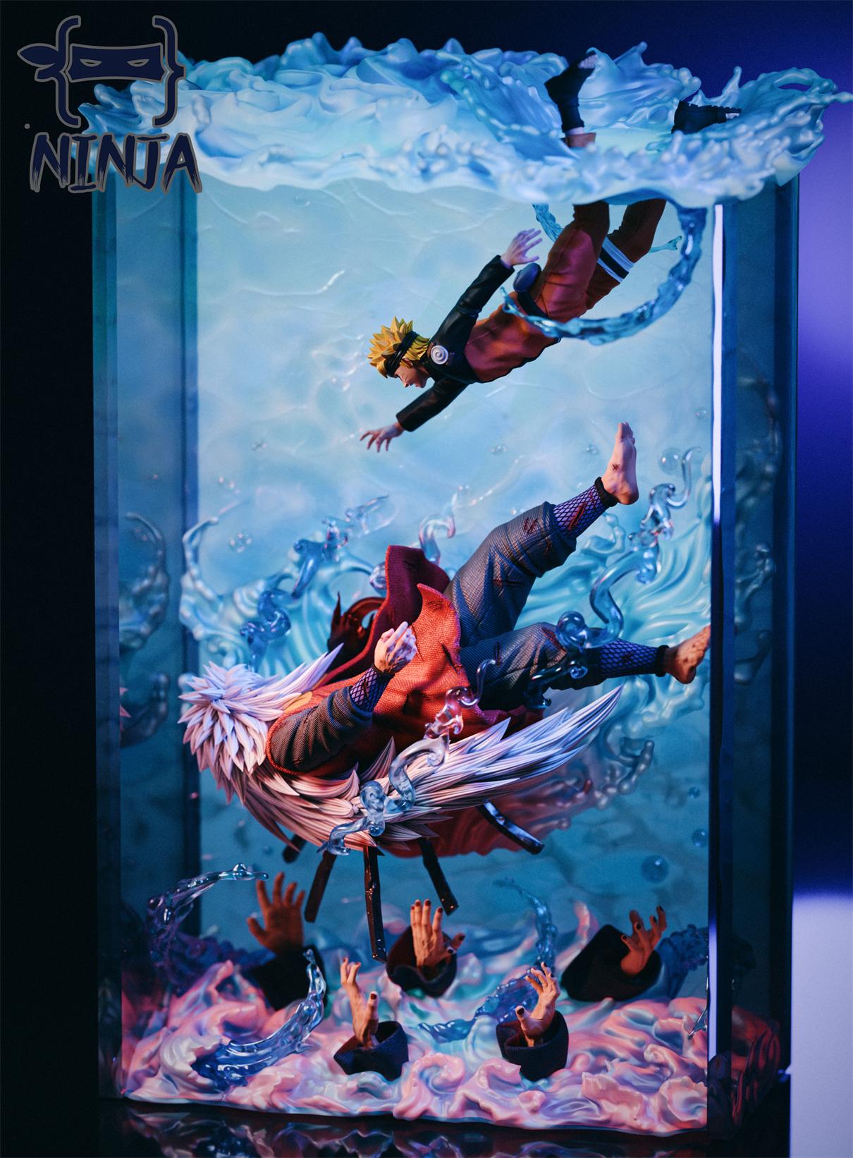 NARUTO - Jiraiya & Naruto with LED 1/6 Statue(GK) -NINJA Studio