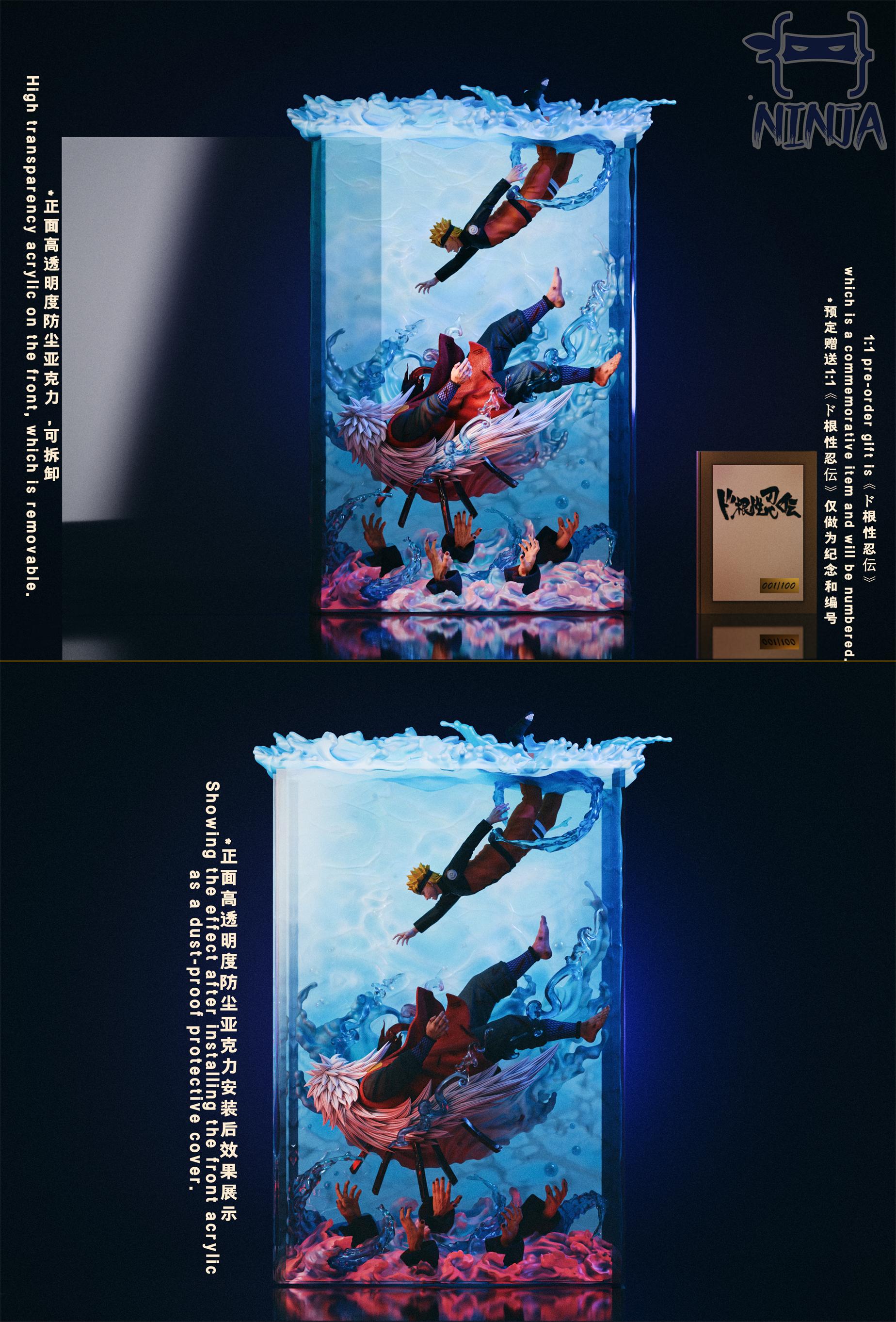 NARUTO - Jiraiya & Naruto with LED 1/6 Statue(GK) -NINJA Studio