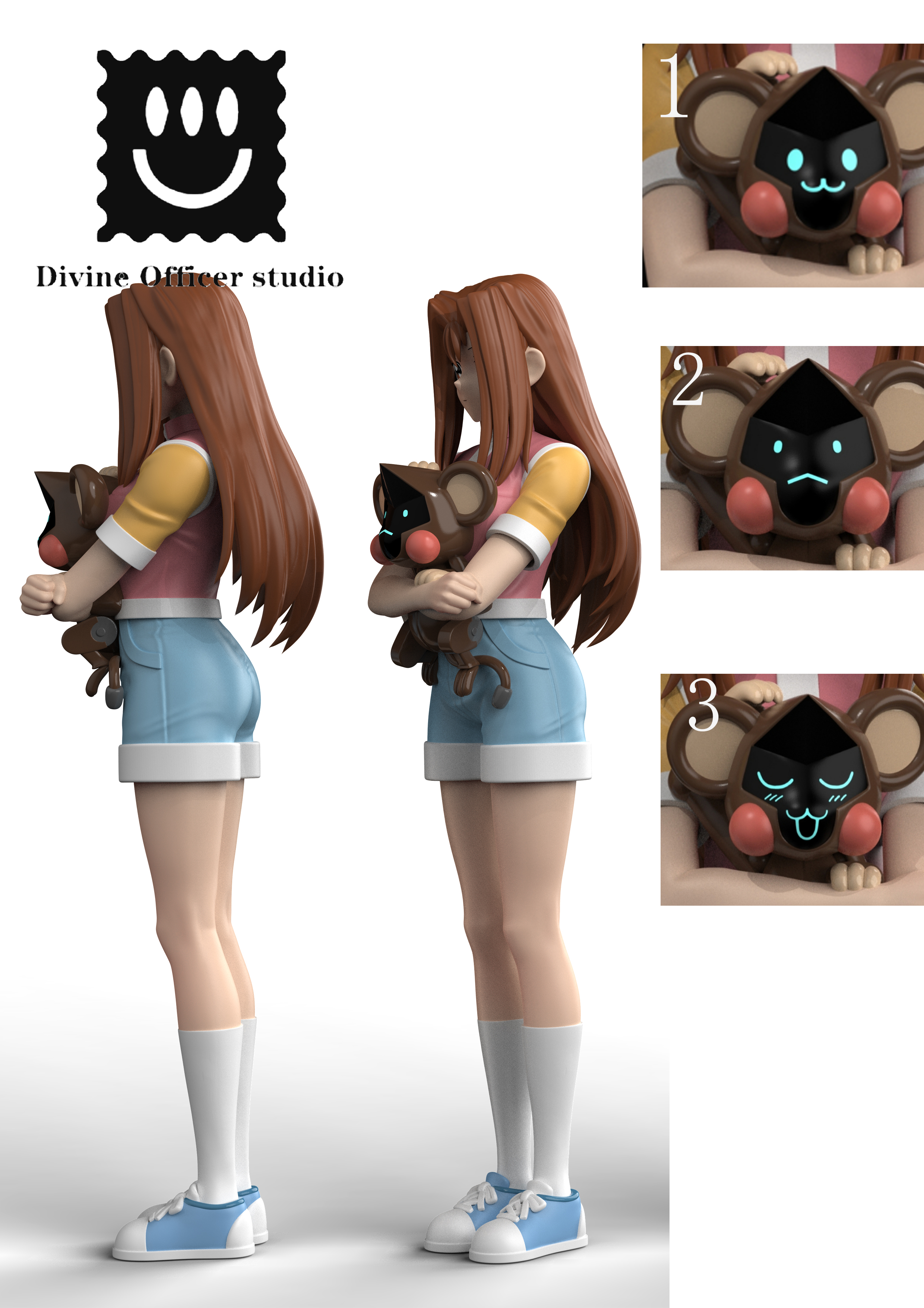 Yu-Gi-Oh Kawai Shizuka Statue(GK) -Divine Officer Studio