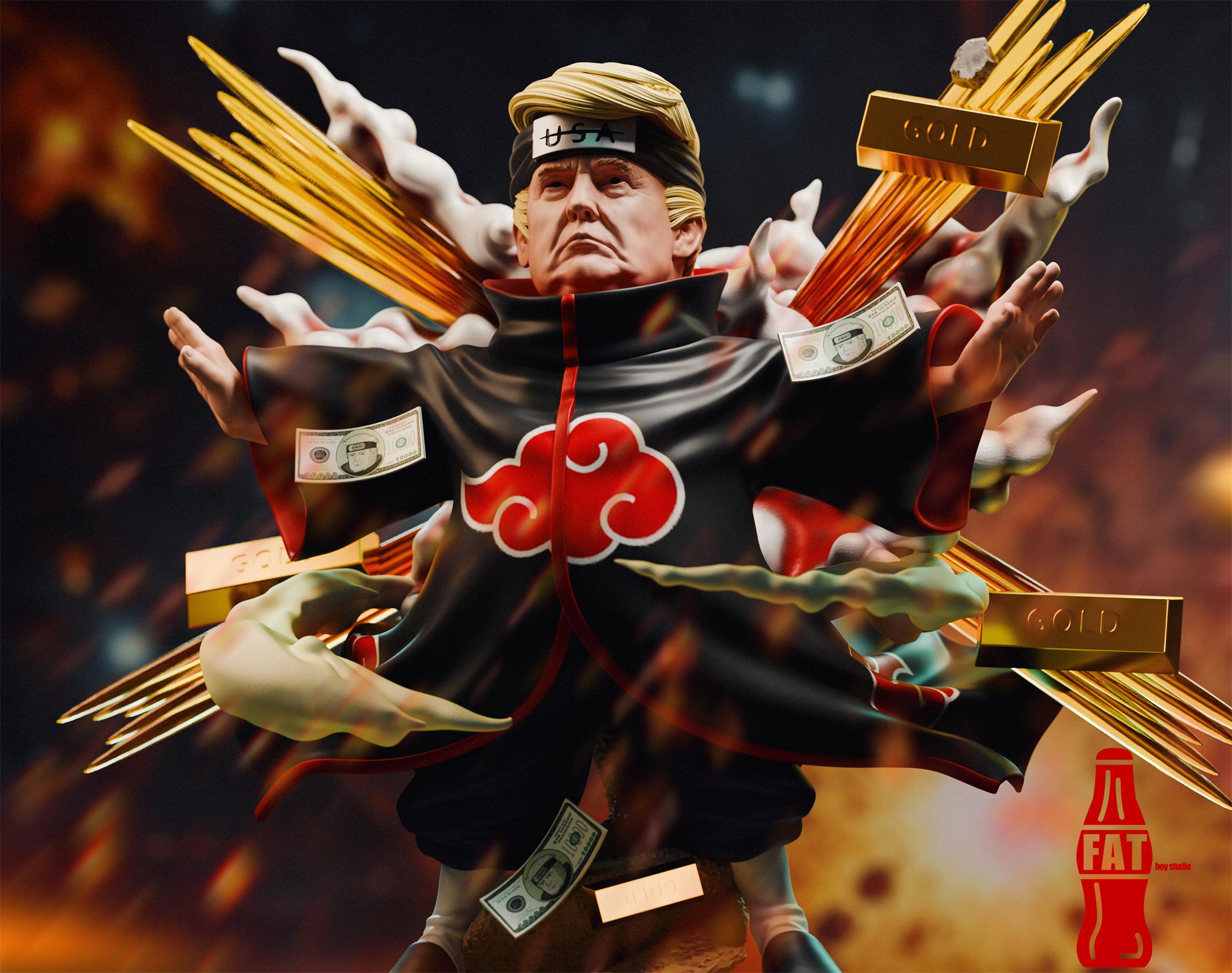 Superstar Trump COS Pain Statue(GK) - Super Studio & FAT BOY Studio