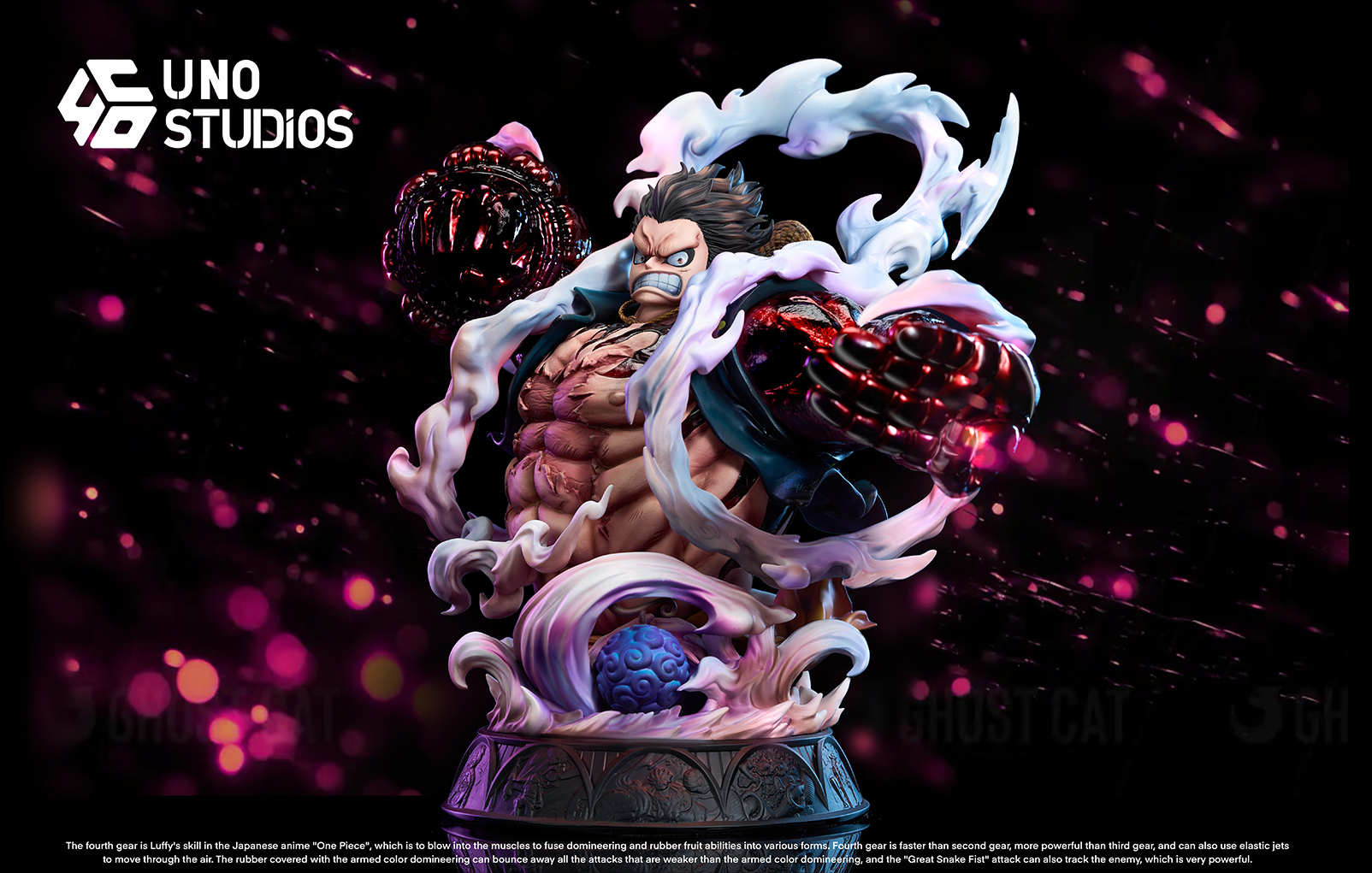 One Piece Gear 4 Luffy Table Decoration Bust Statue(GK) -UNO Studio