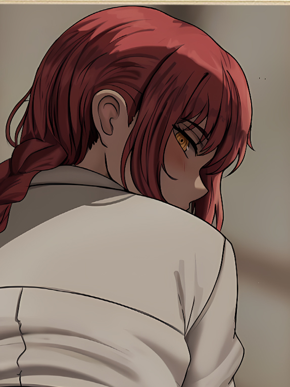 Chainsaw Man Kneeling Makima Control Devil Wall Art-Xing Kong Studio 