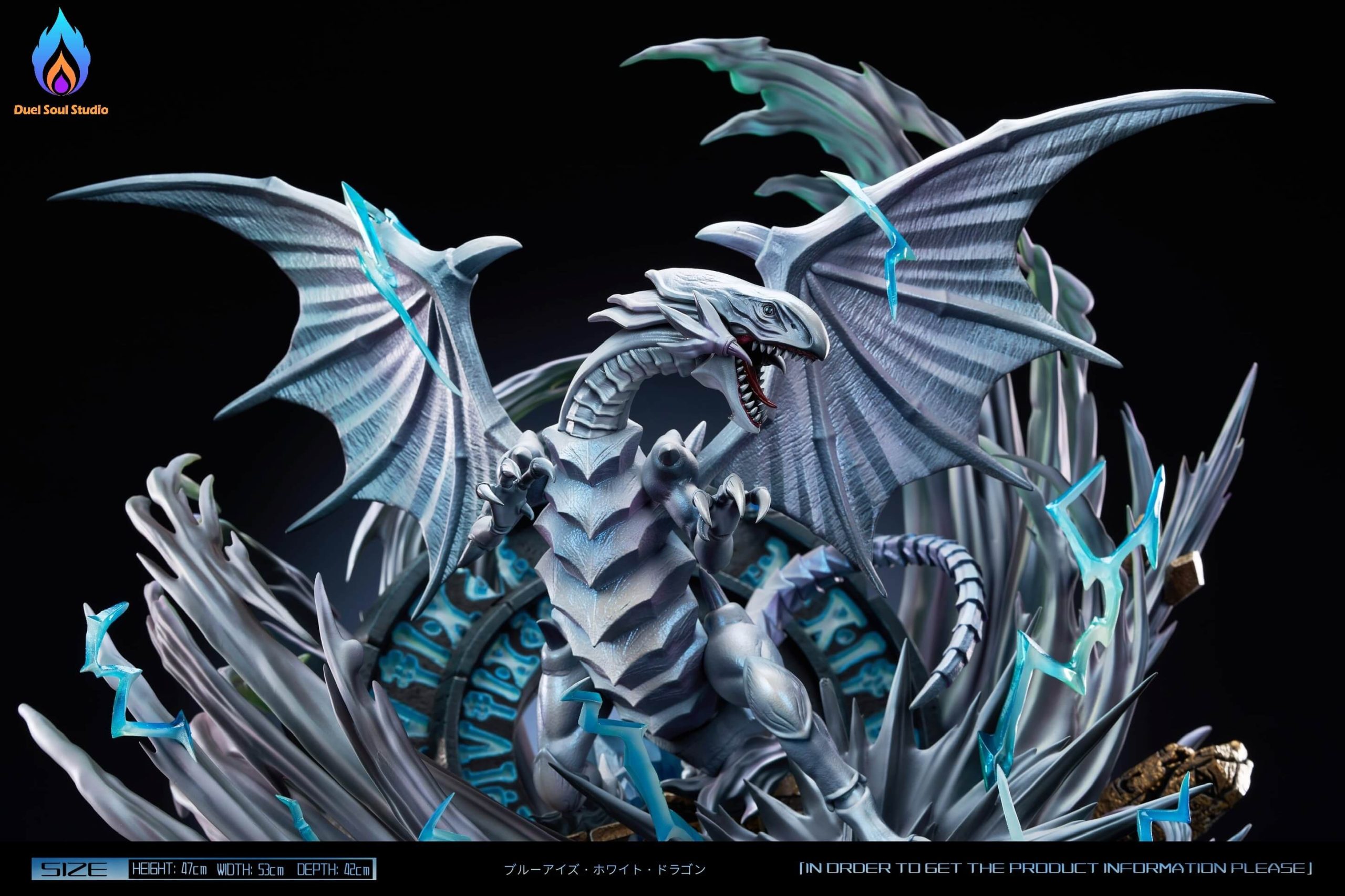 Yu-Gi-Oh The Summoning of Blue-Eyes White Dragon Statue(GK) -Duel Soul Studio