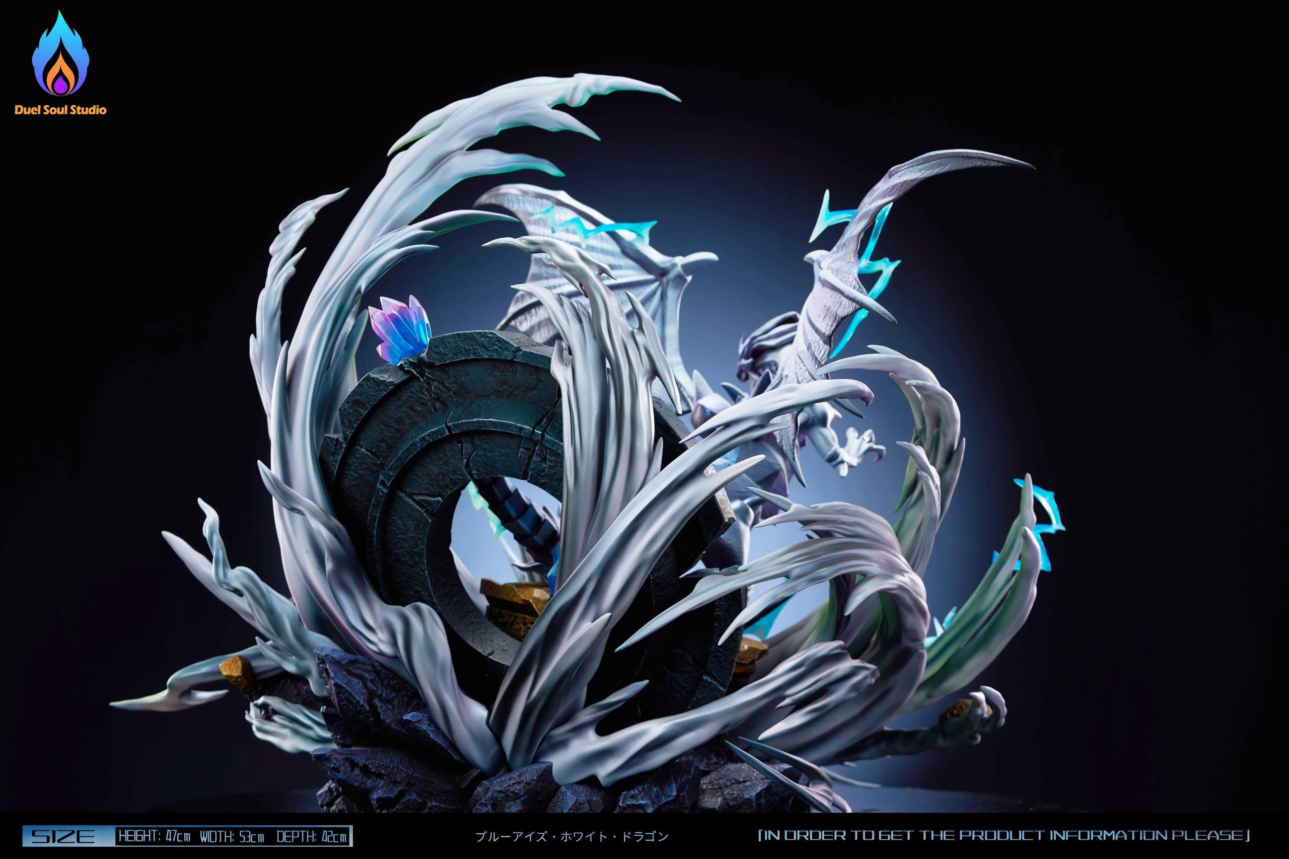 Yu-Gi-Oh The Summoning of Blue-Eyes White Dragon Statue(GK) -Duel Soul Studio