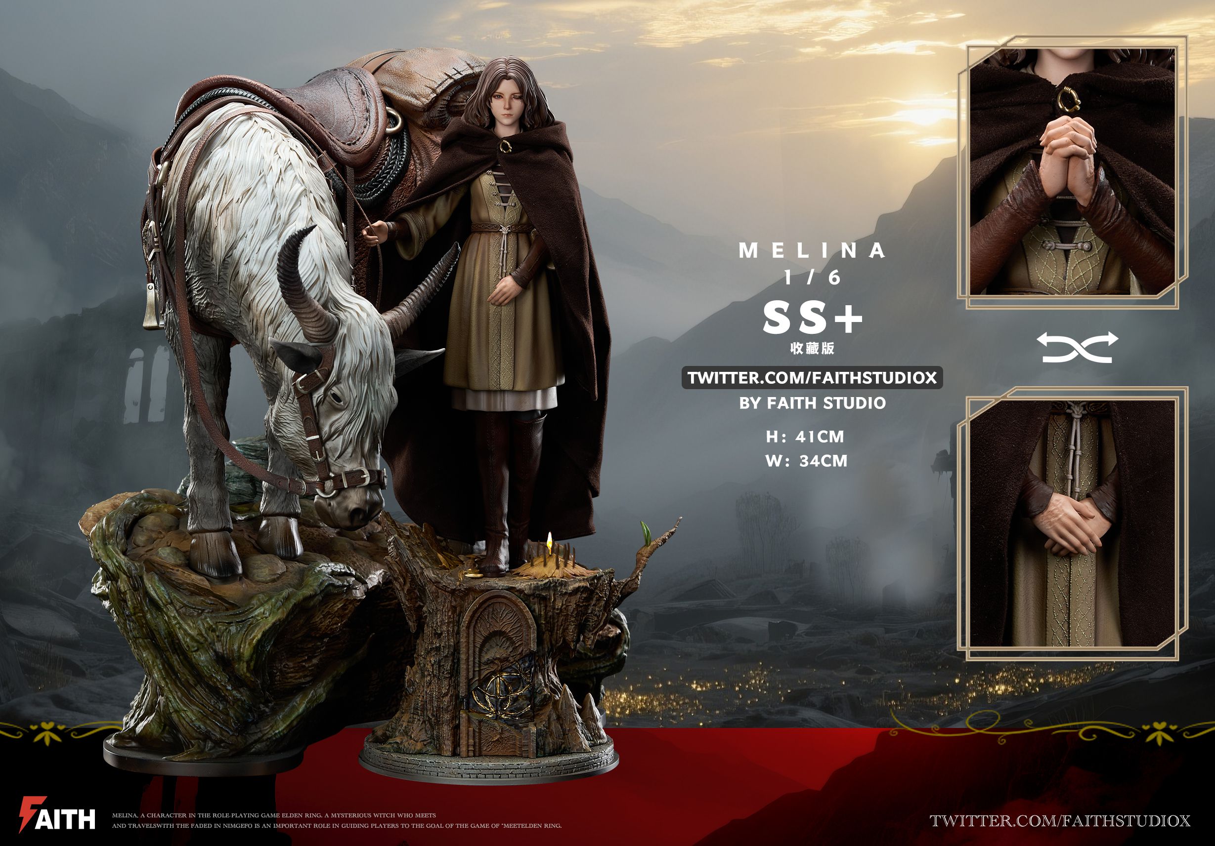 Elden Ring 1/6 Souls Series N001 Melina Statue(GK) -Faith Studio