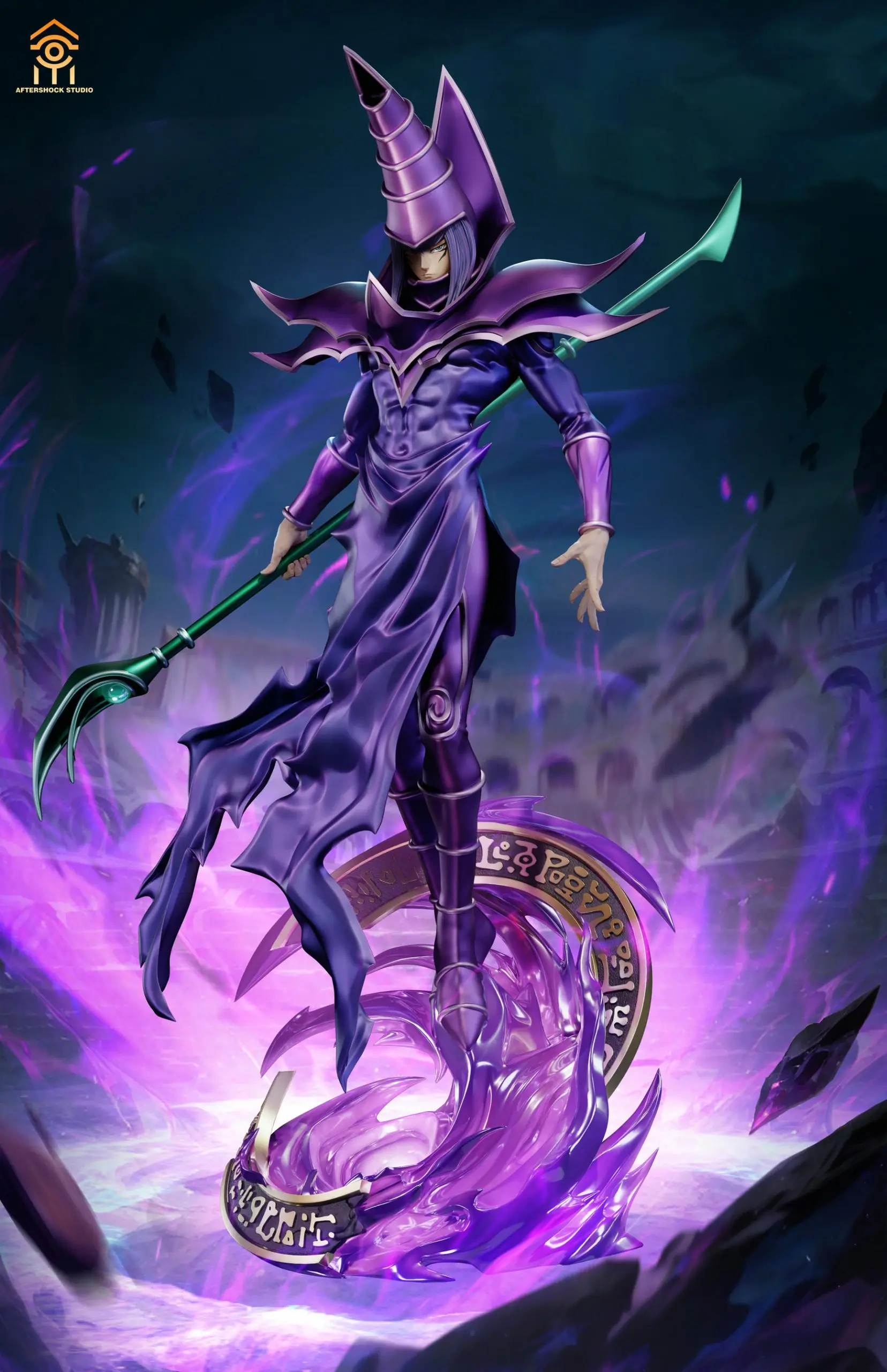 Aftershock Studio - Yu-Gi-Oh Dark Magician 2.0 Statue(GK)