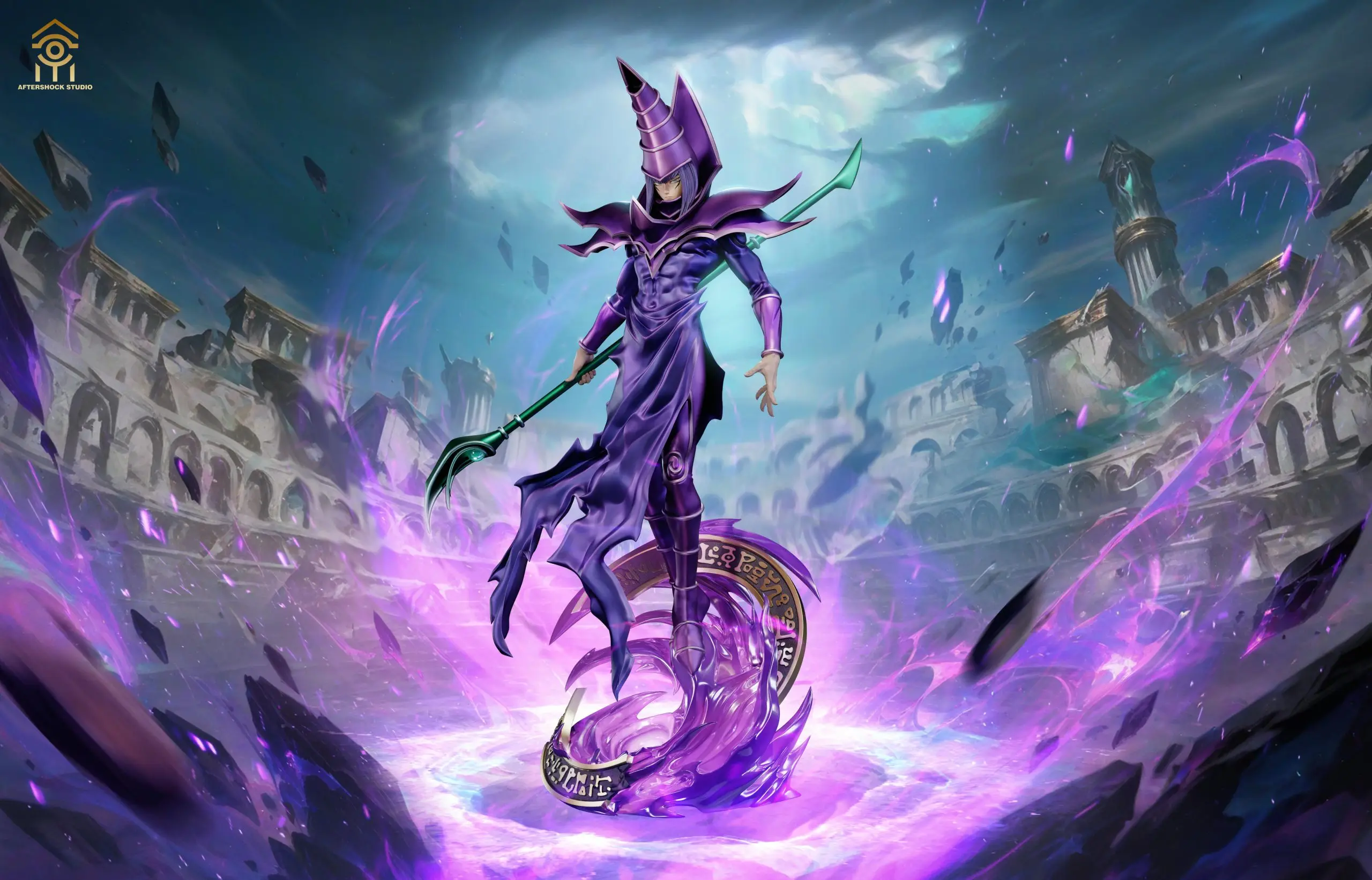 Aftershock Studio - Yu-Gi-Oh Dark Magician 2.0 Statue(GK)