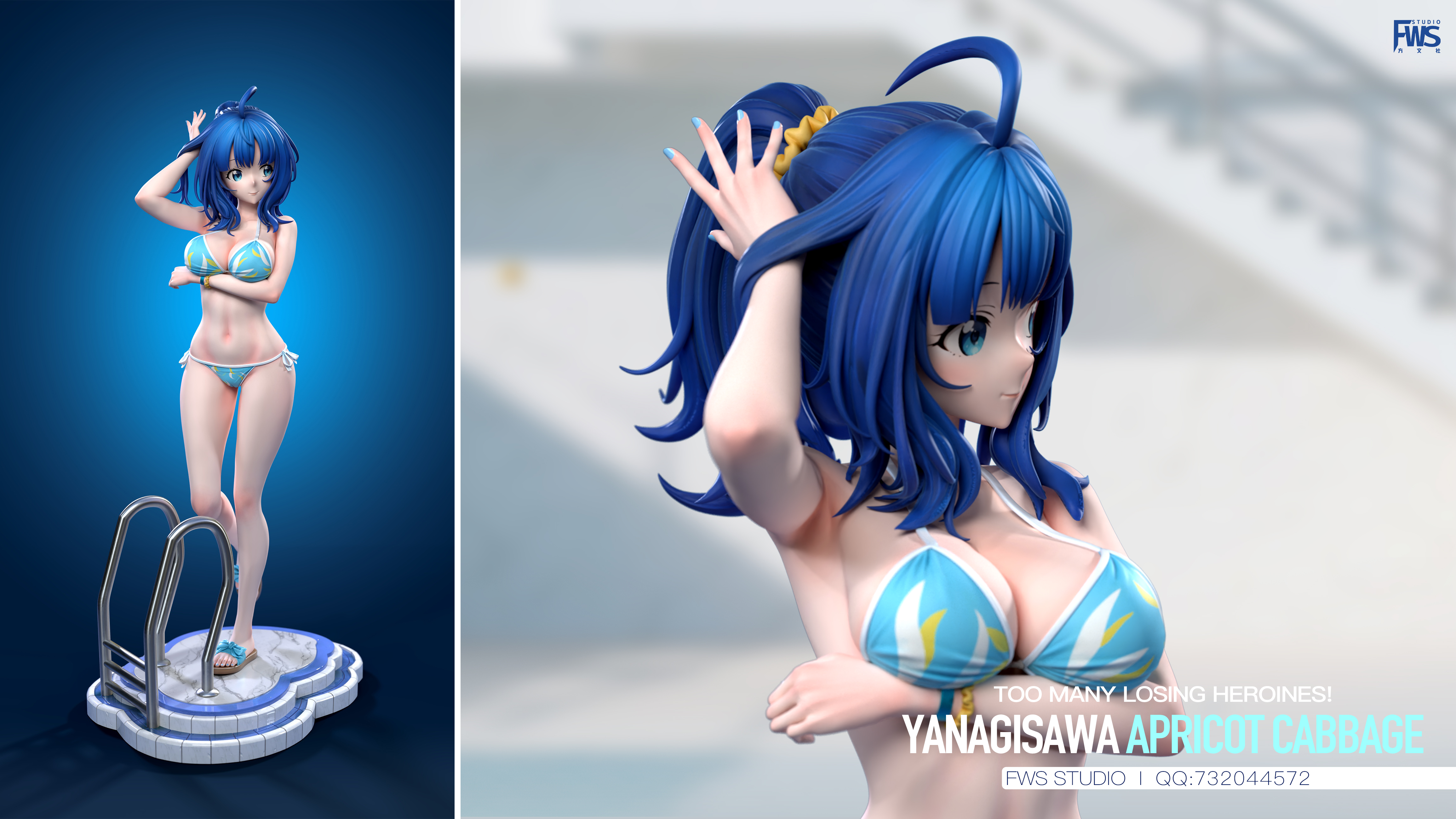 Too Many Losing Heroines Anna Yanami Statue(GK) - FWS Studio