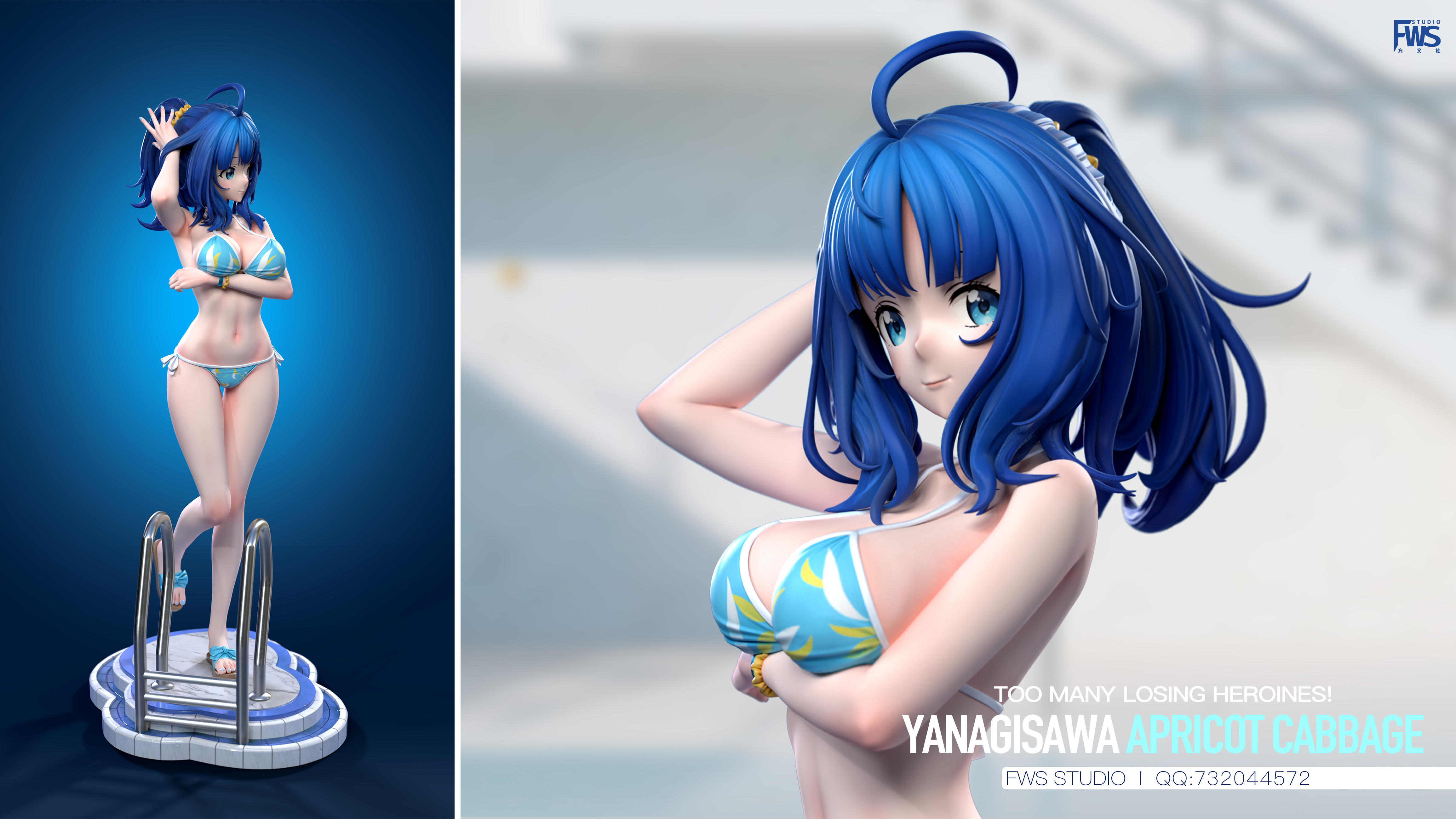 Too Many Losing Heroines Anna Yanami Statue(GK) - FWS Studio