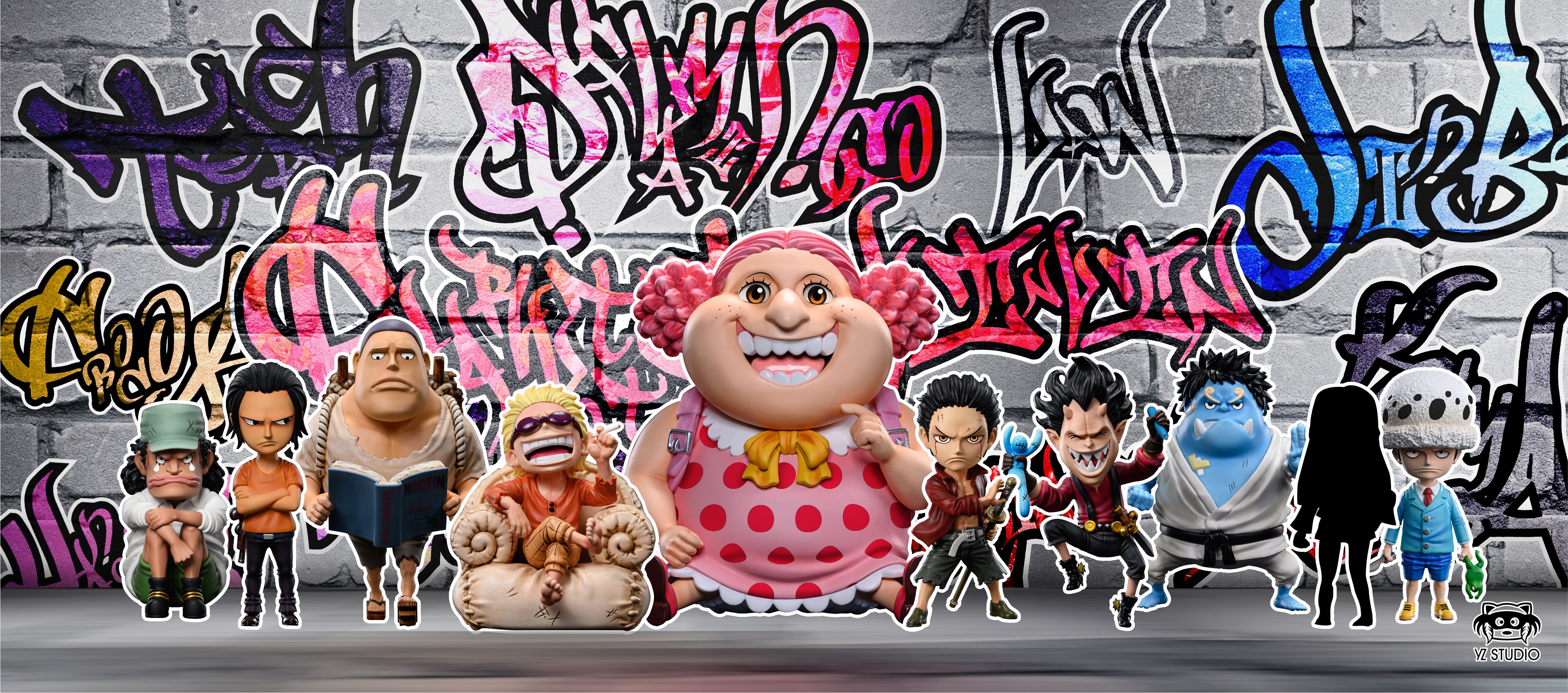 One Piece Childhood Blackbeard Marshall D. Teach Statue(GK) -YZ Studio