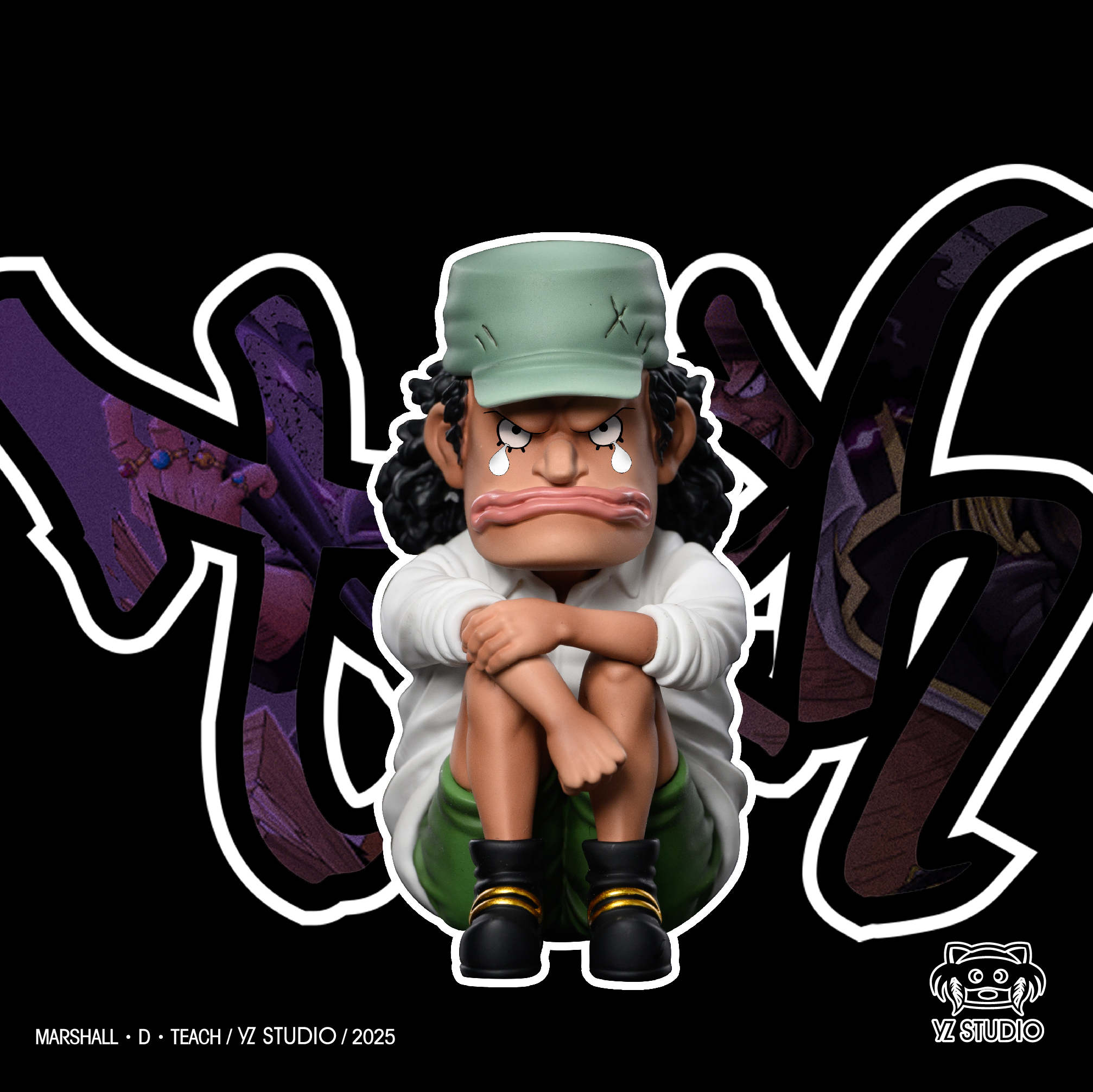 One Piece Childhood Blackbeard Marshall D. Teach Statue(GK) -YZ Studio