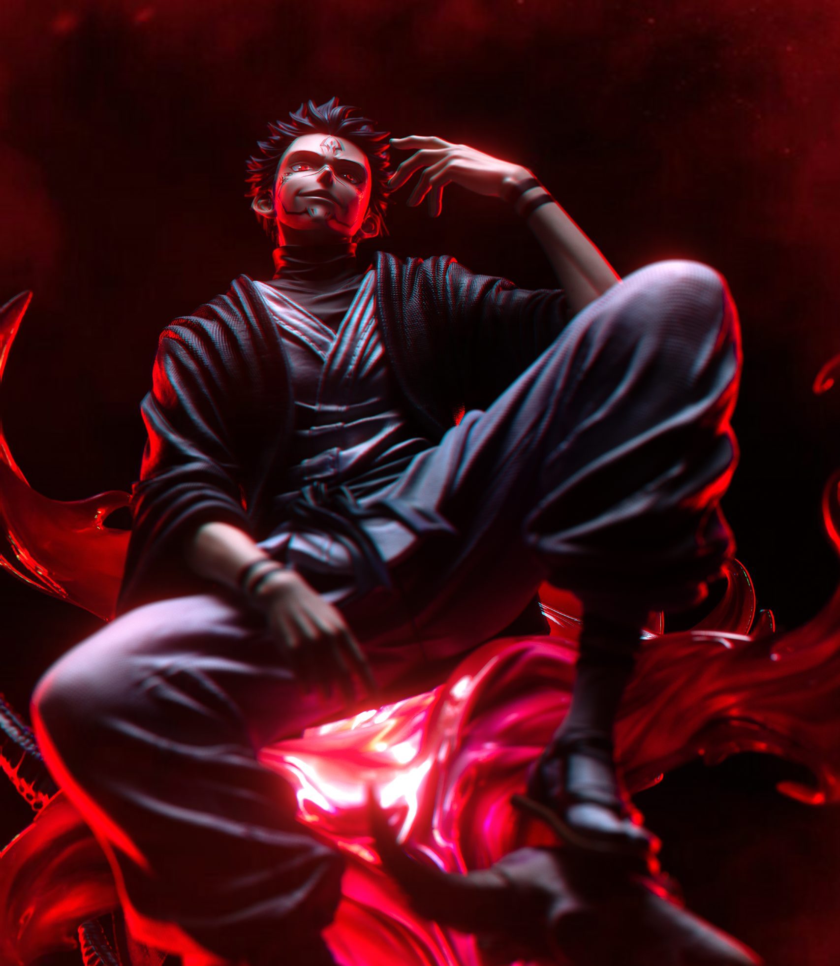 Jujutsu Kaisen  Ryomen Sukuna Statue(GK) - PG Studio 