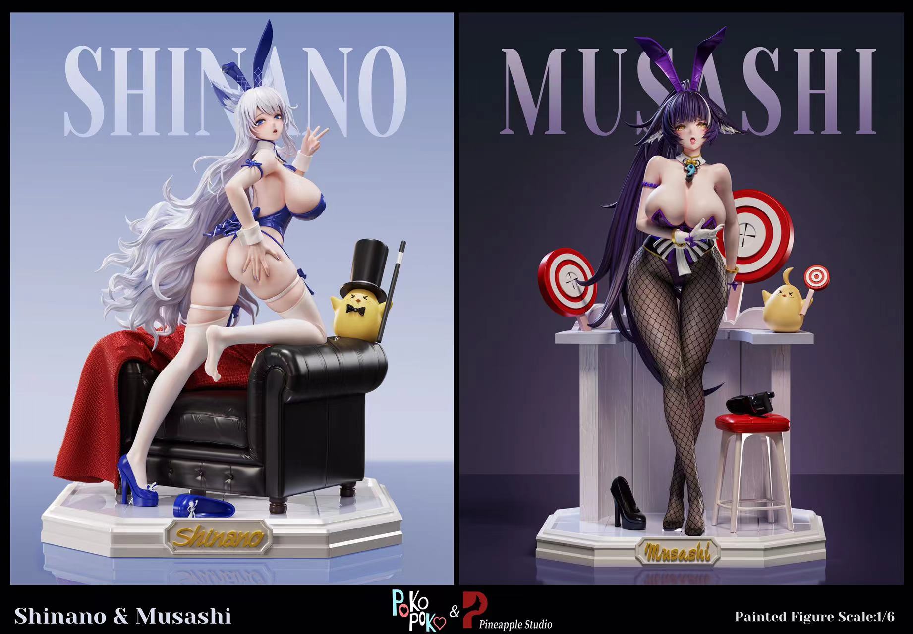 Azur Lane Shinano & Musashi Statue (GK) - Pineapple Studio & POKO POKO Studio