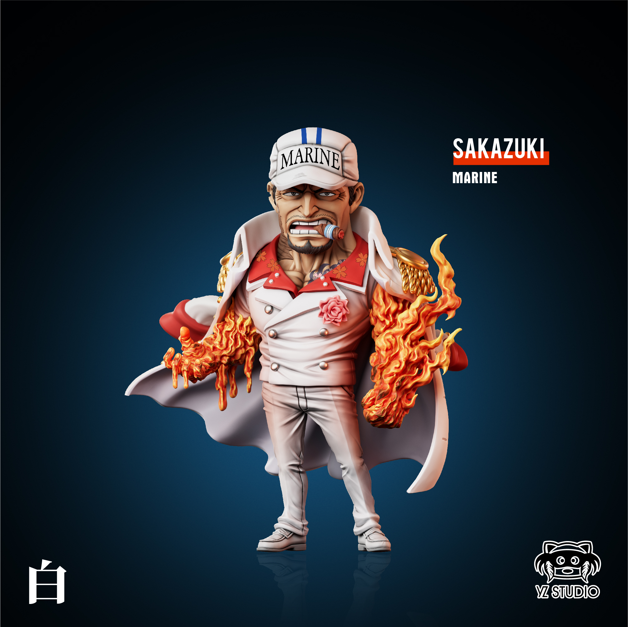 One Piece Fleet Admiral #42 Akainu Sakazuki Statue(GK) - YZ Studio 