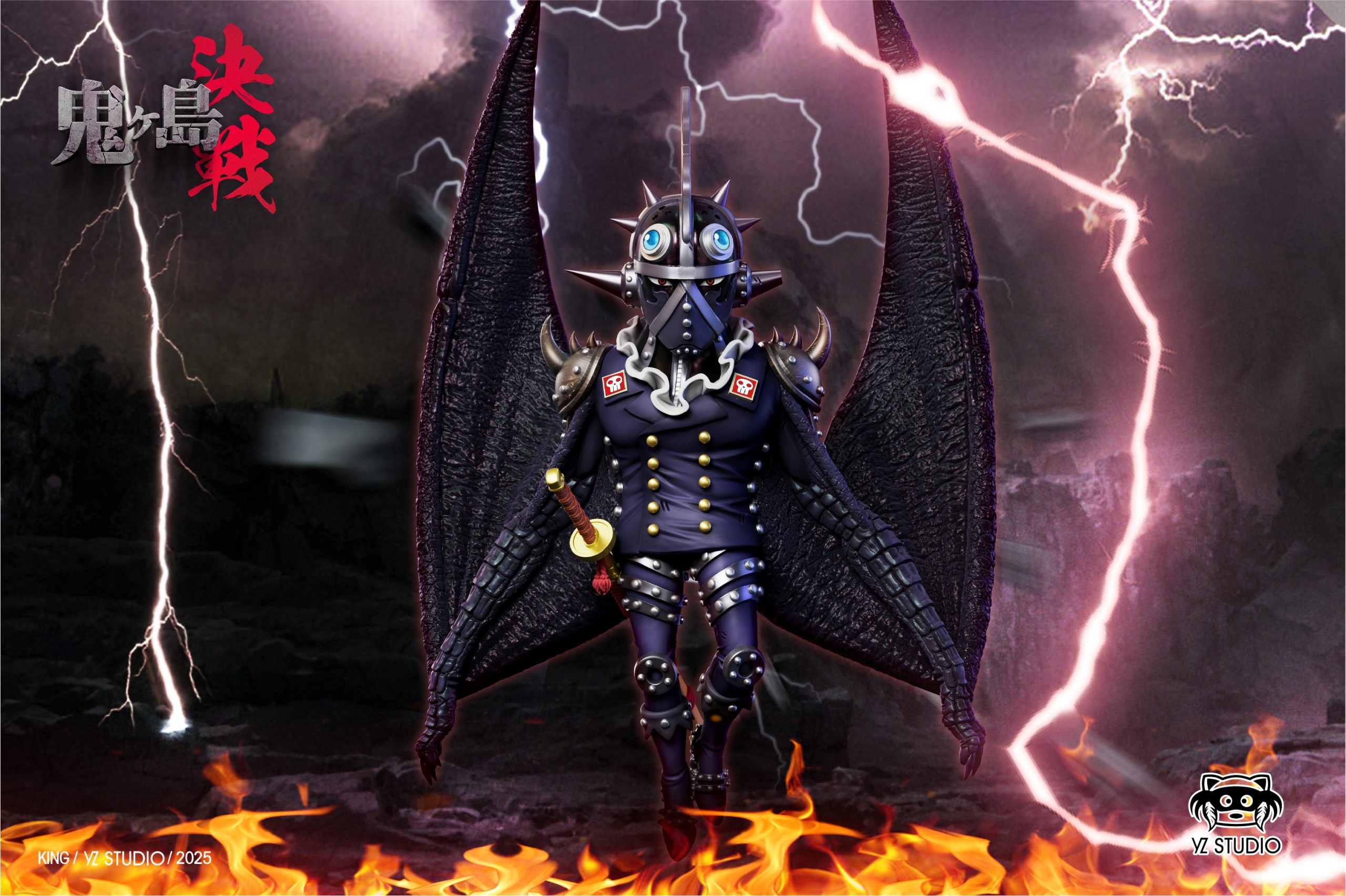 One Piece Onigashima Decisive Battle #22 KING Statue (GK) - YZ Studio 