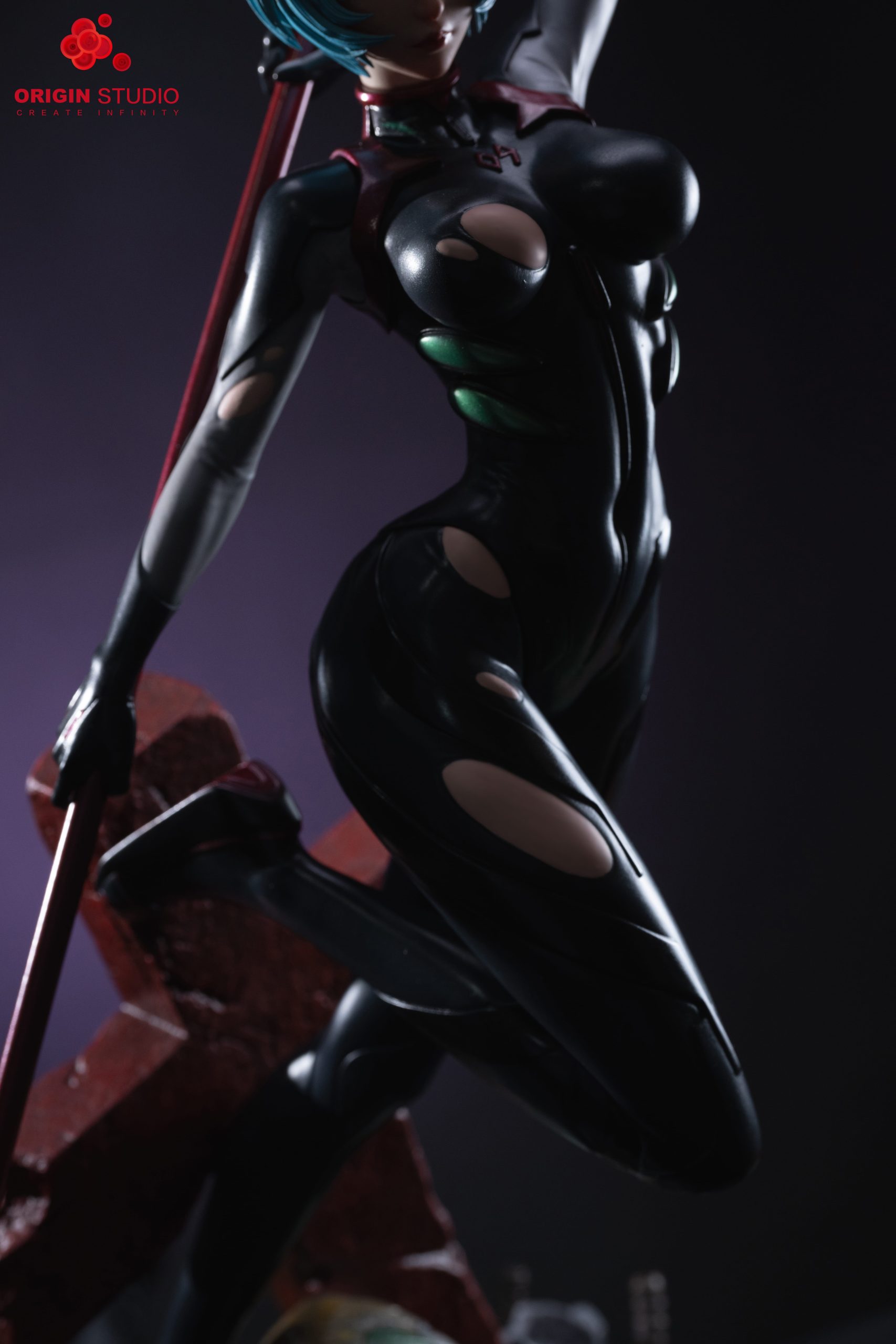 Neon Genesis Evangelion Black Combat Suit Ayanami Rei  Statue(GK) - ORIGIN Studio