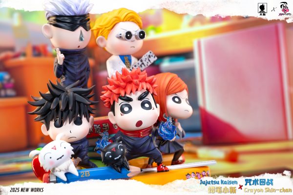 Crayon Shin-chan Cosplays Jujutsu Kaisen Twin Fantasy Rhapsody Statue(GK) - Big Feeler Studio 
