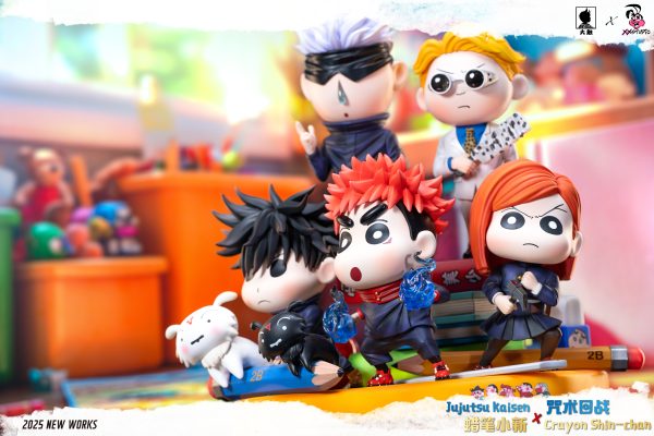 Crayon Shin-chan Cosplays Jujutsu Kaisen Twin Fantasy Rhapsody Statue(GK) - Big Feeler Studio 